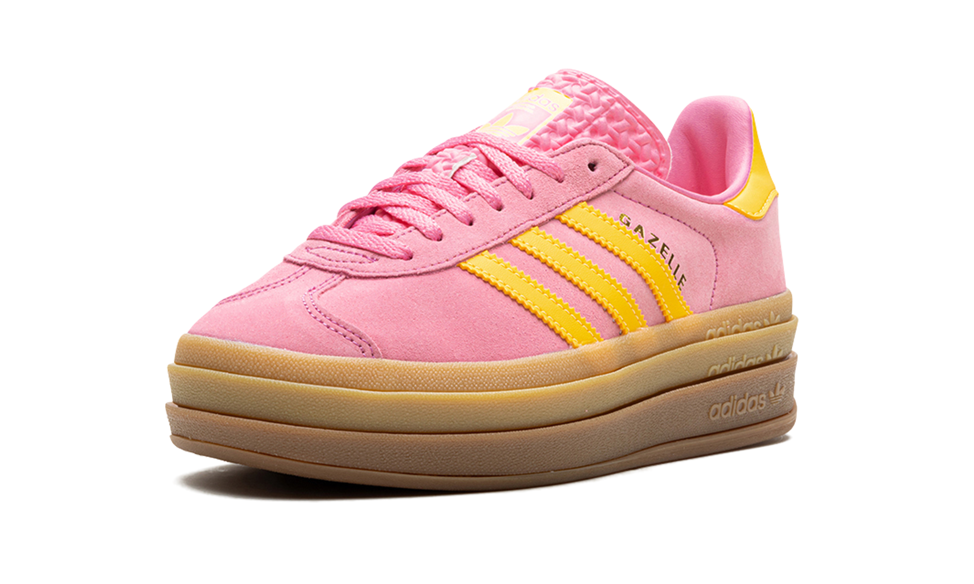 adidas gazelle bold bliss pink spark women s+IF4498+left diagnol single view