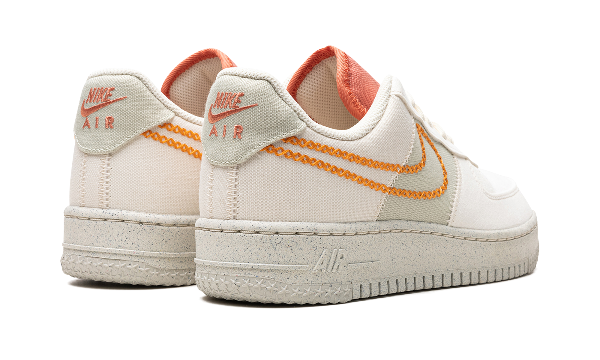 nike air force 1 07 low nh next nature coconut milk light curry women s+DR3101-100+diagnol right behind view
