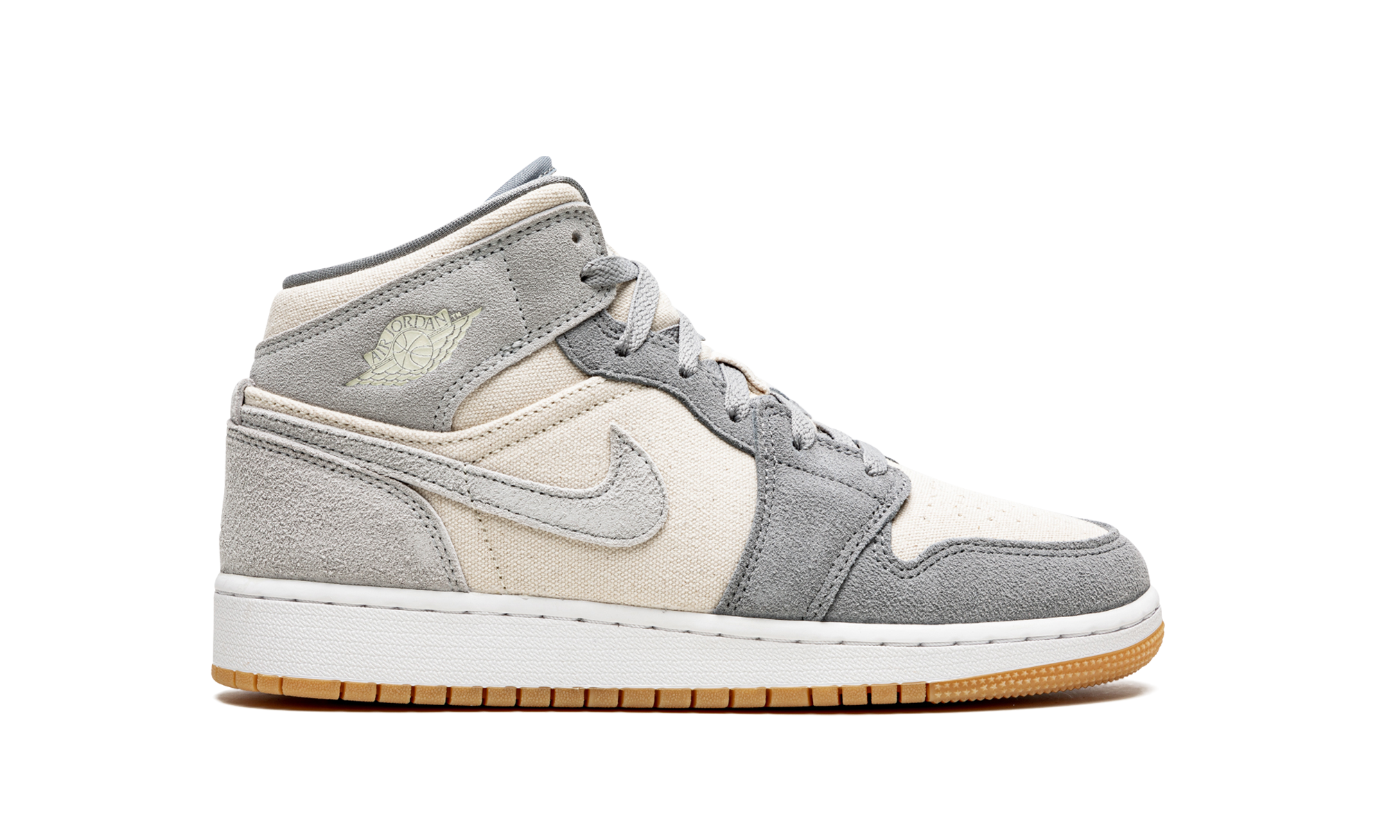 jordan 1 mid se coconut milk particle grey gs+DN4346-100+right view