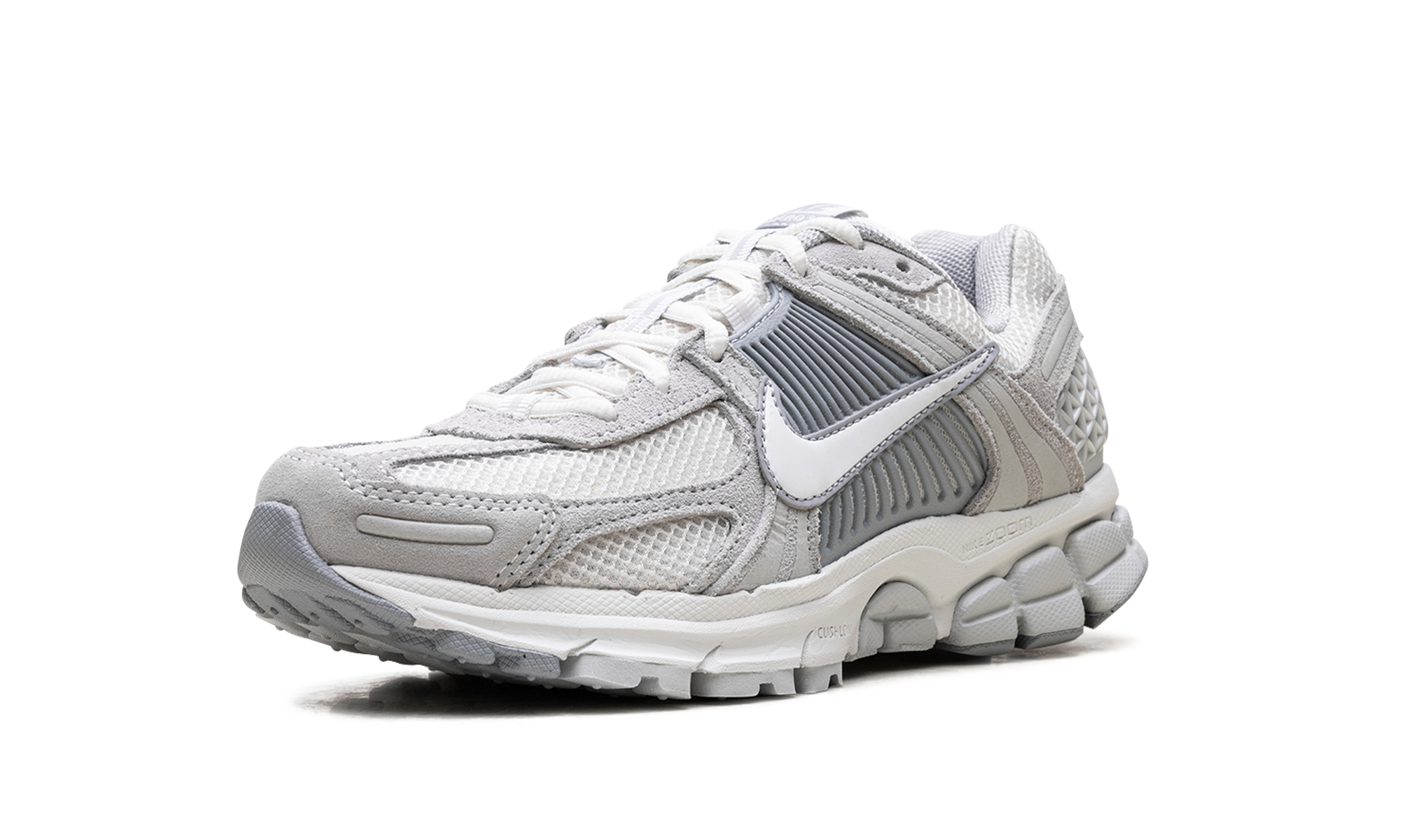 nike zoom vomero 5 pure platinum platinum tint wolf grey summit white women s+HQ0458-001+left diagnol single view