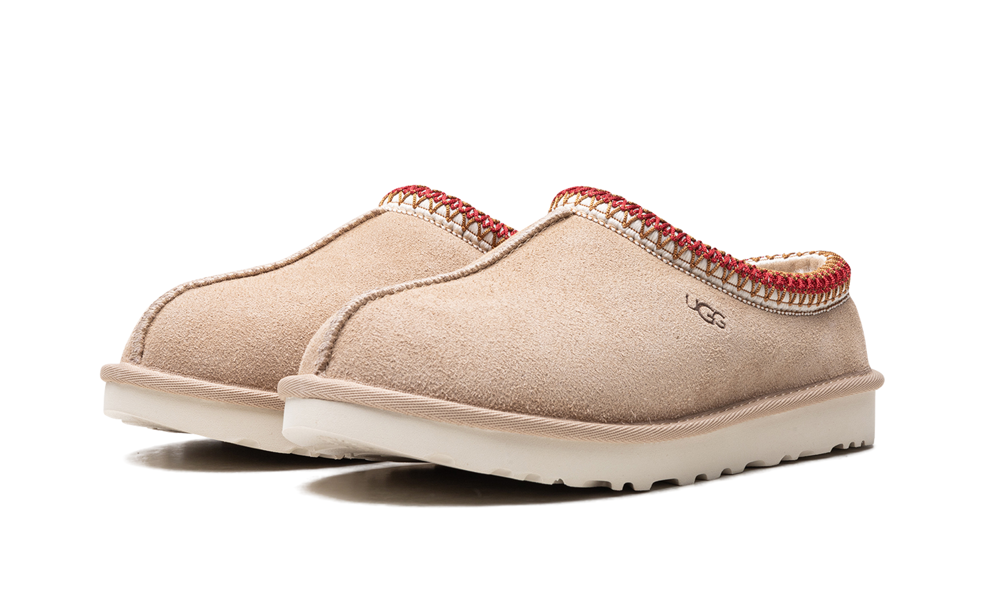 ugg tasman slipper sand dark cherry women s+5955-SNDD+diagnol left view
