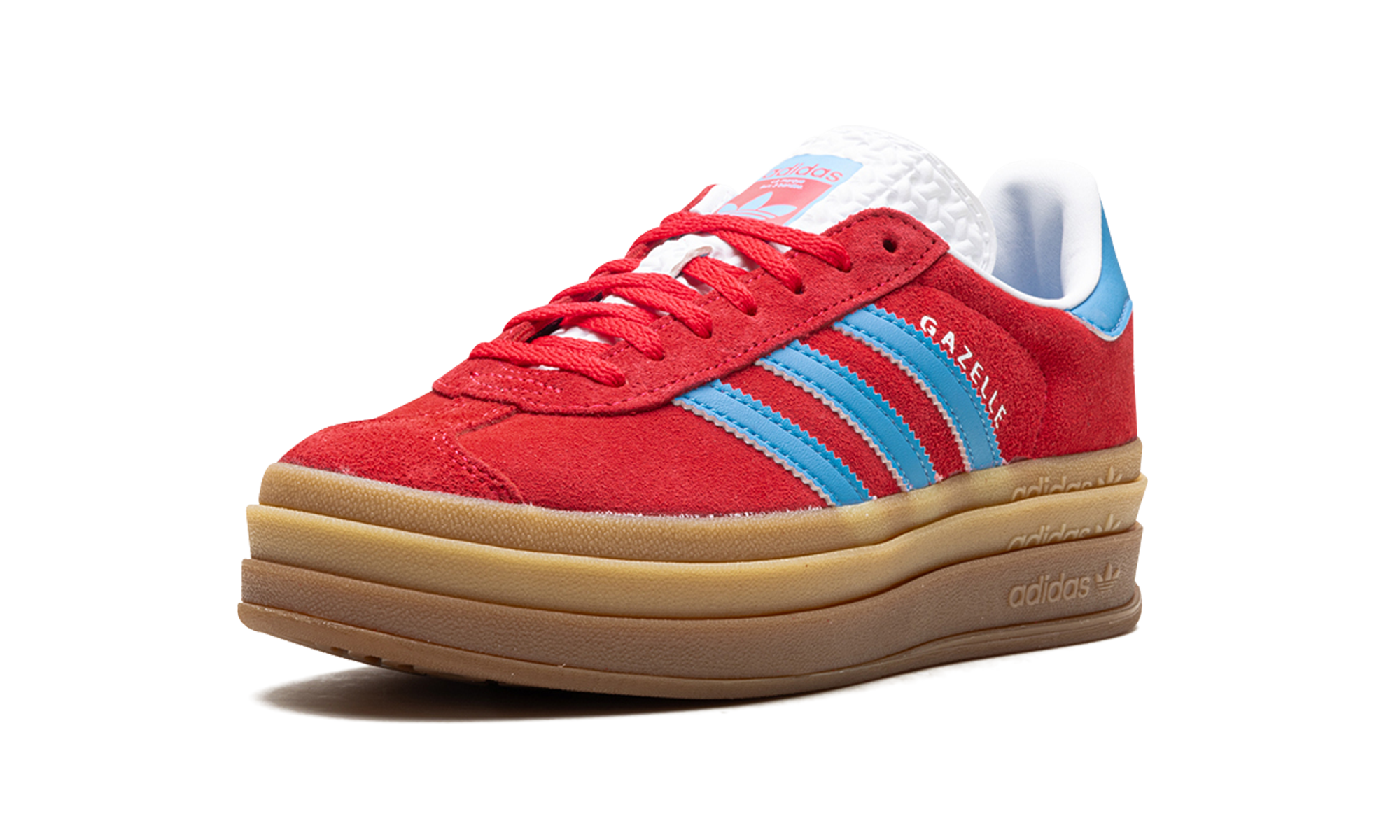 adidas gazelle bold active pink blue burst women s+IE0421+left diagnol single view