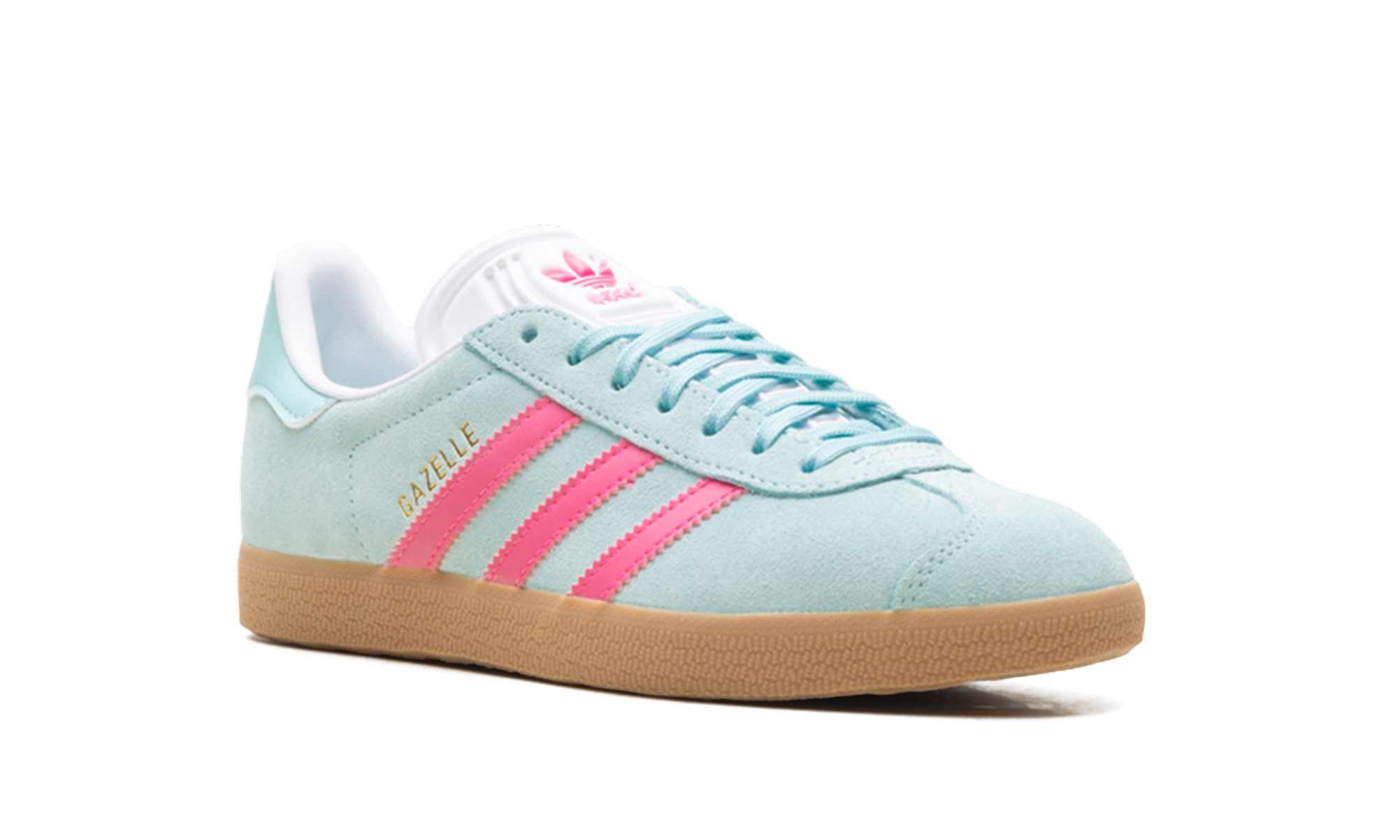 adidas gazelle flash aqua lucid pink women s+JI1375+right view