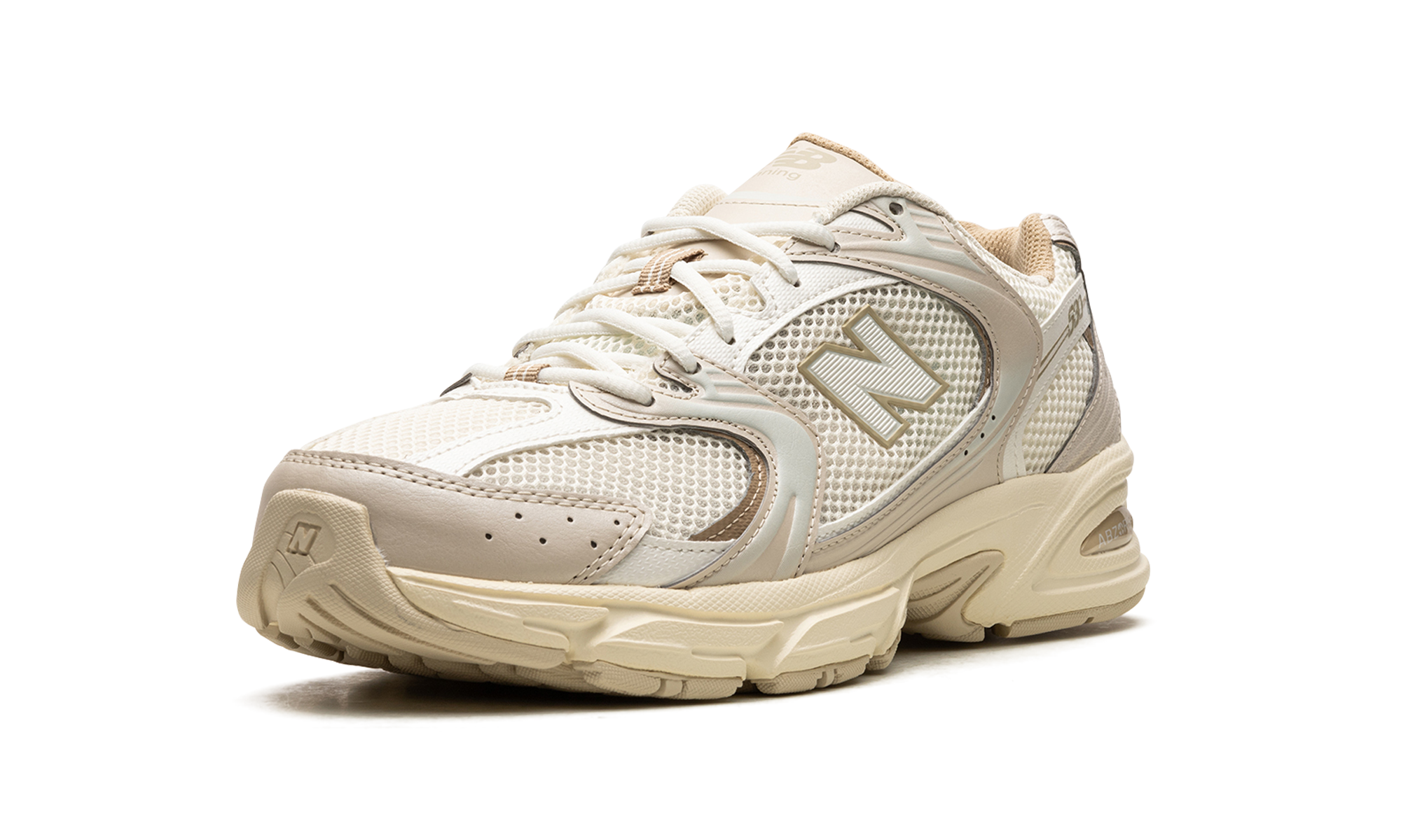 new balance 530 beige angora+MR530AA+left diagnol single view