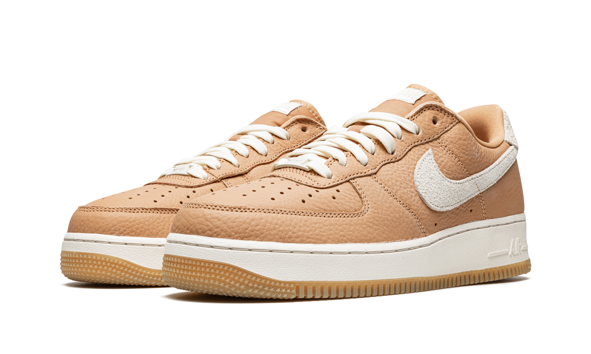 nike air force 1 07 craft light cognac+DO6676-200+diagnol left view