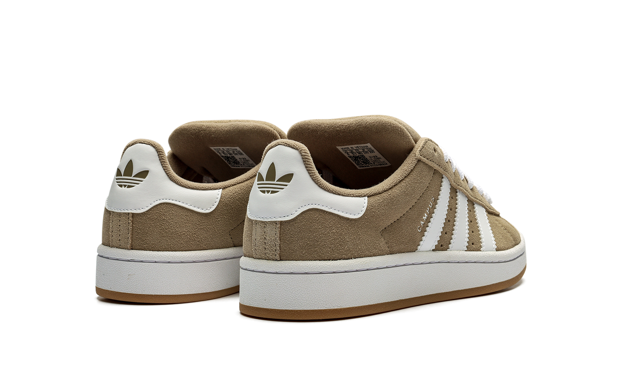 adidas campus 00s blanch cargo kids+IH8313+diagnol right behind view