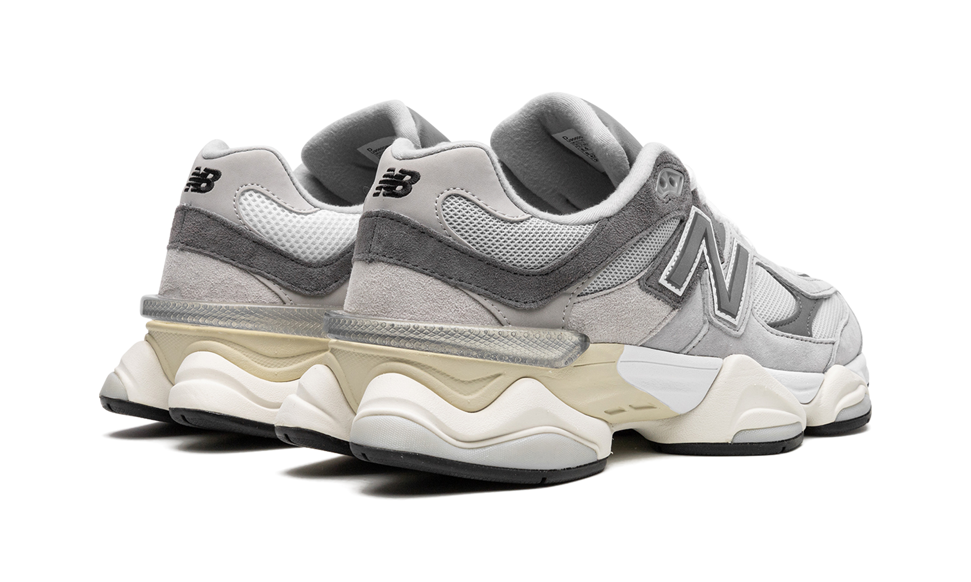 new balance 9060 rain cloud grey+U9060GRY+diagnol right behind view