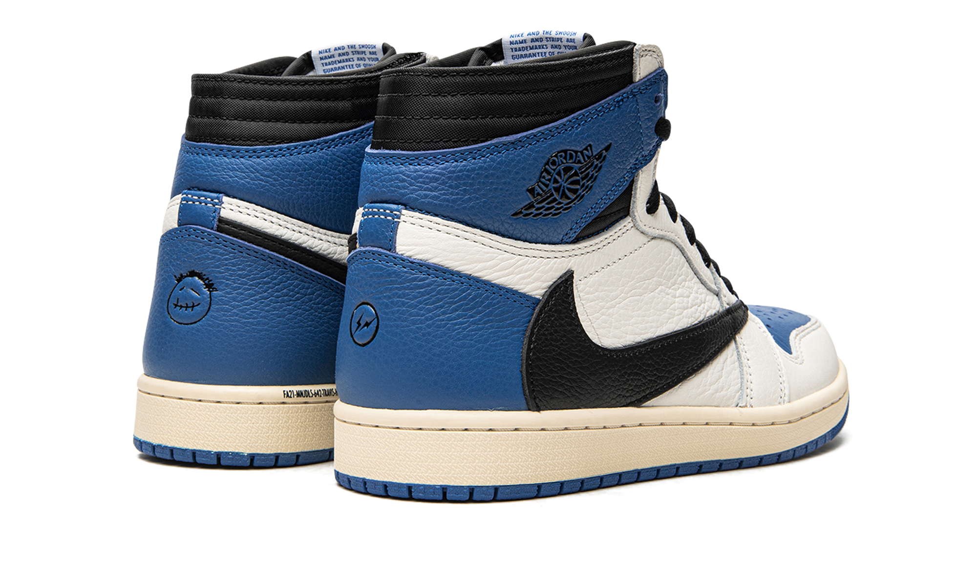 jordan 1 retro high og sp fragment x travis scott+DH3227-105+diagnol right behind view