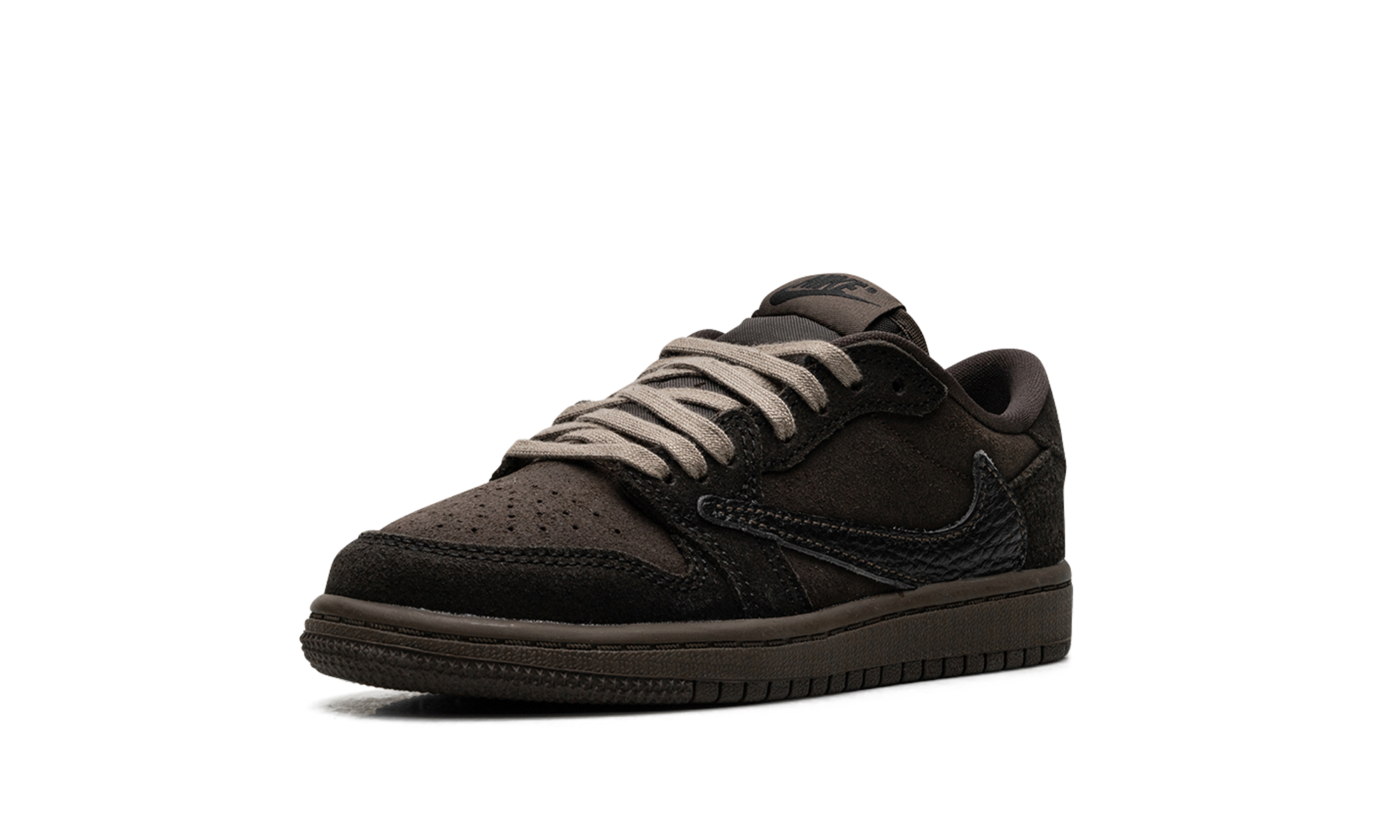 jordan 1 retro low og sp travis scott velvet brown ps+DO5442-202+left diagnol single view