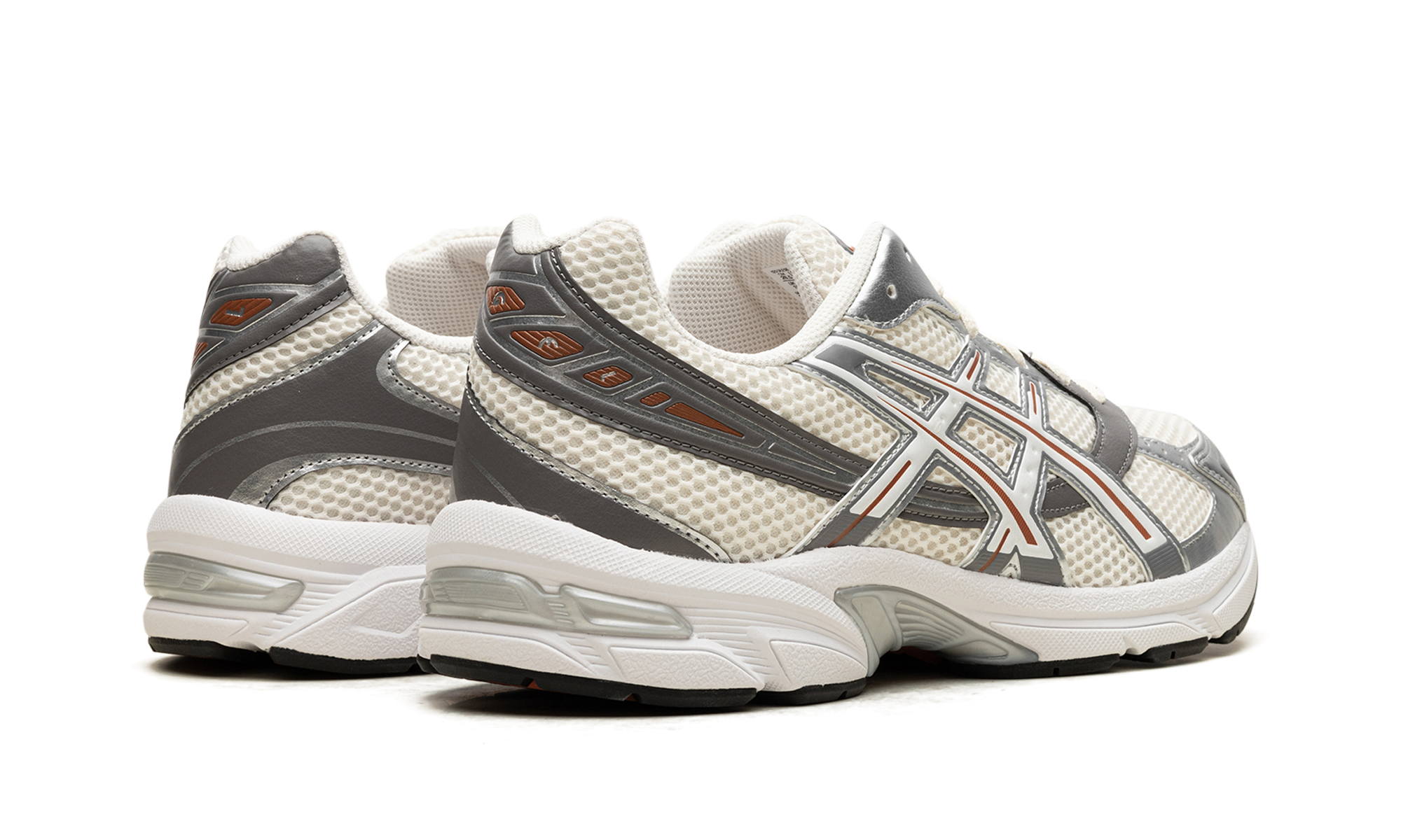 asics gel 1130 cream white+1201A256-120+diagnol right behind view