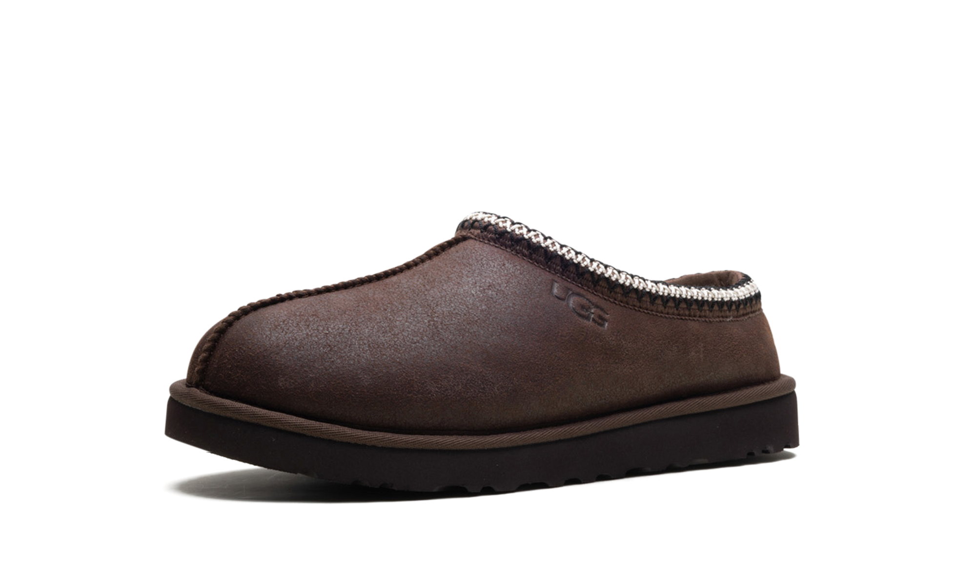 ugg tasman distressed slipper burnt cedar+1158172-BCDR+left diagnol single view