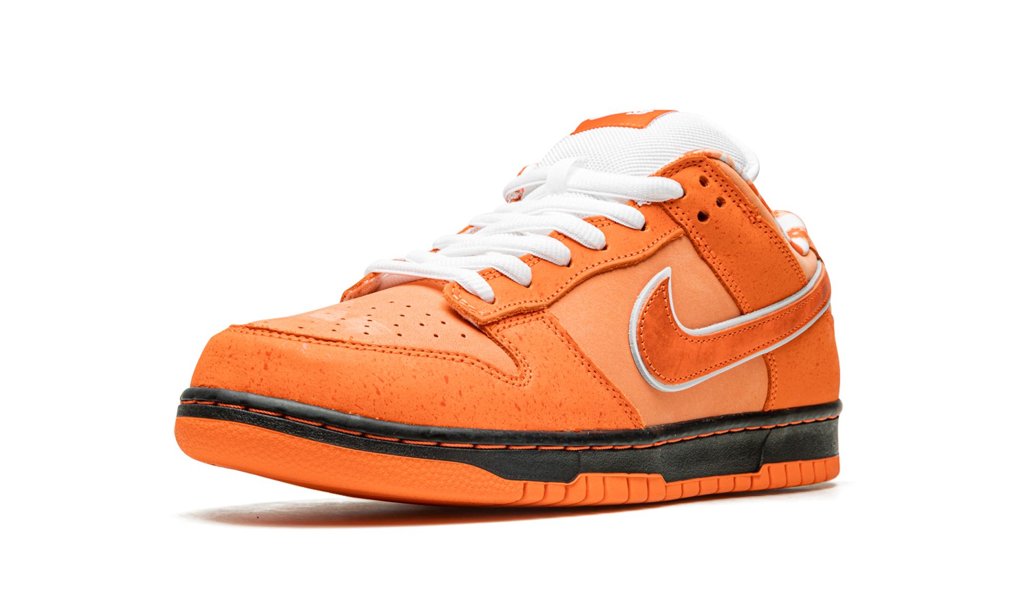 nike sb dunk low concepts orange lobster+FD8776-800+left diagnol single view
