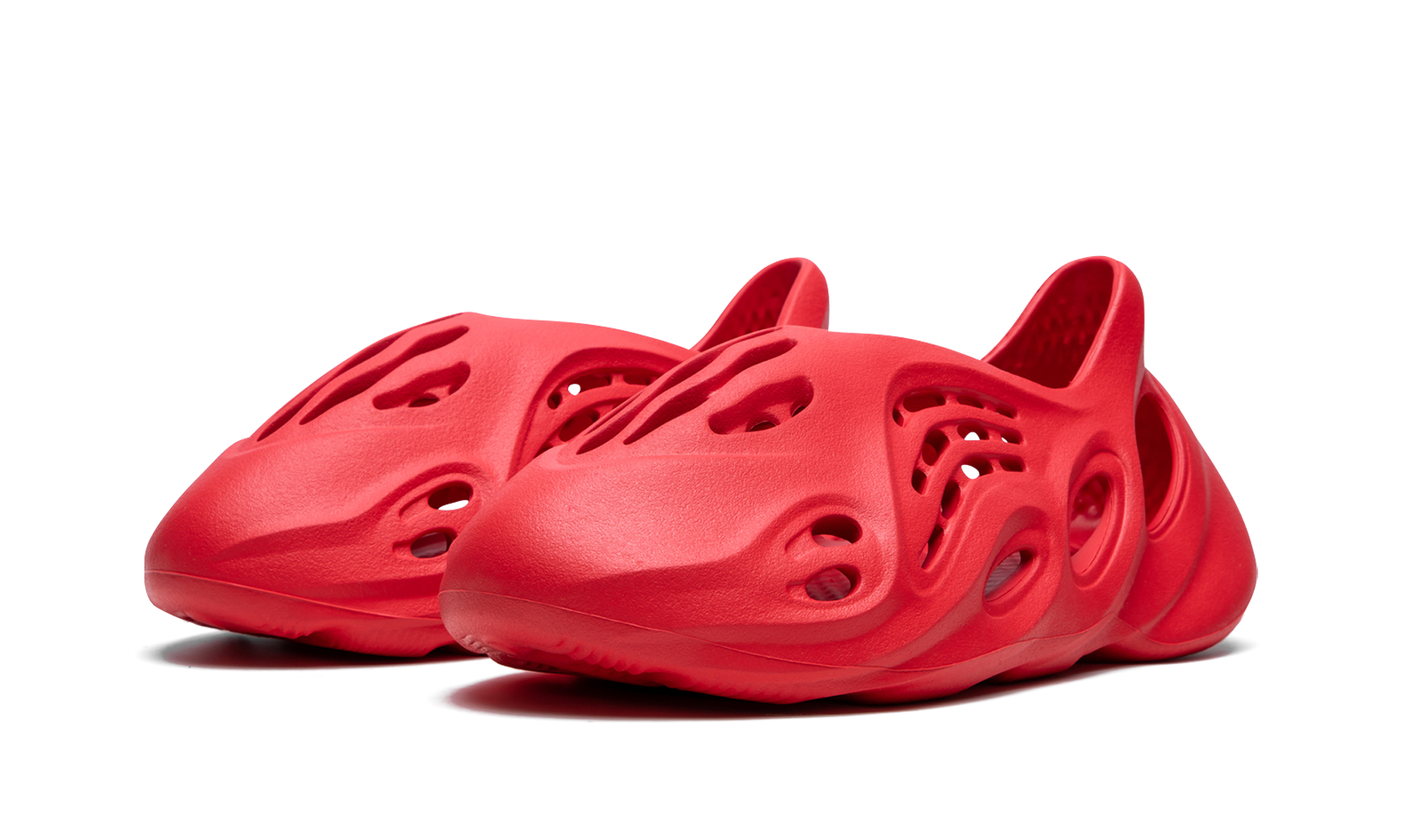adidas yeezy foam rnnr vermillion+GW3355+diagnol left view