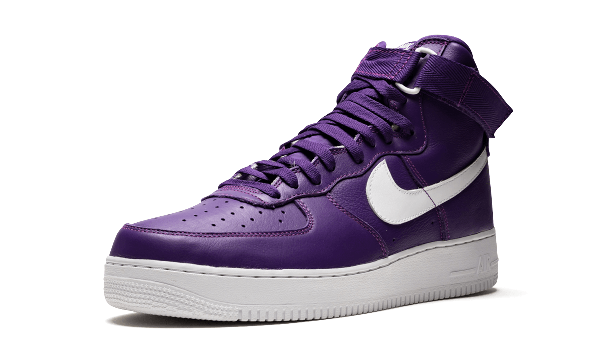 nike air force 1 high varsity purple 2015+823297-500+left diagnol single view