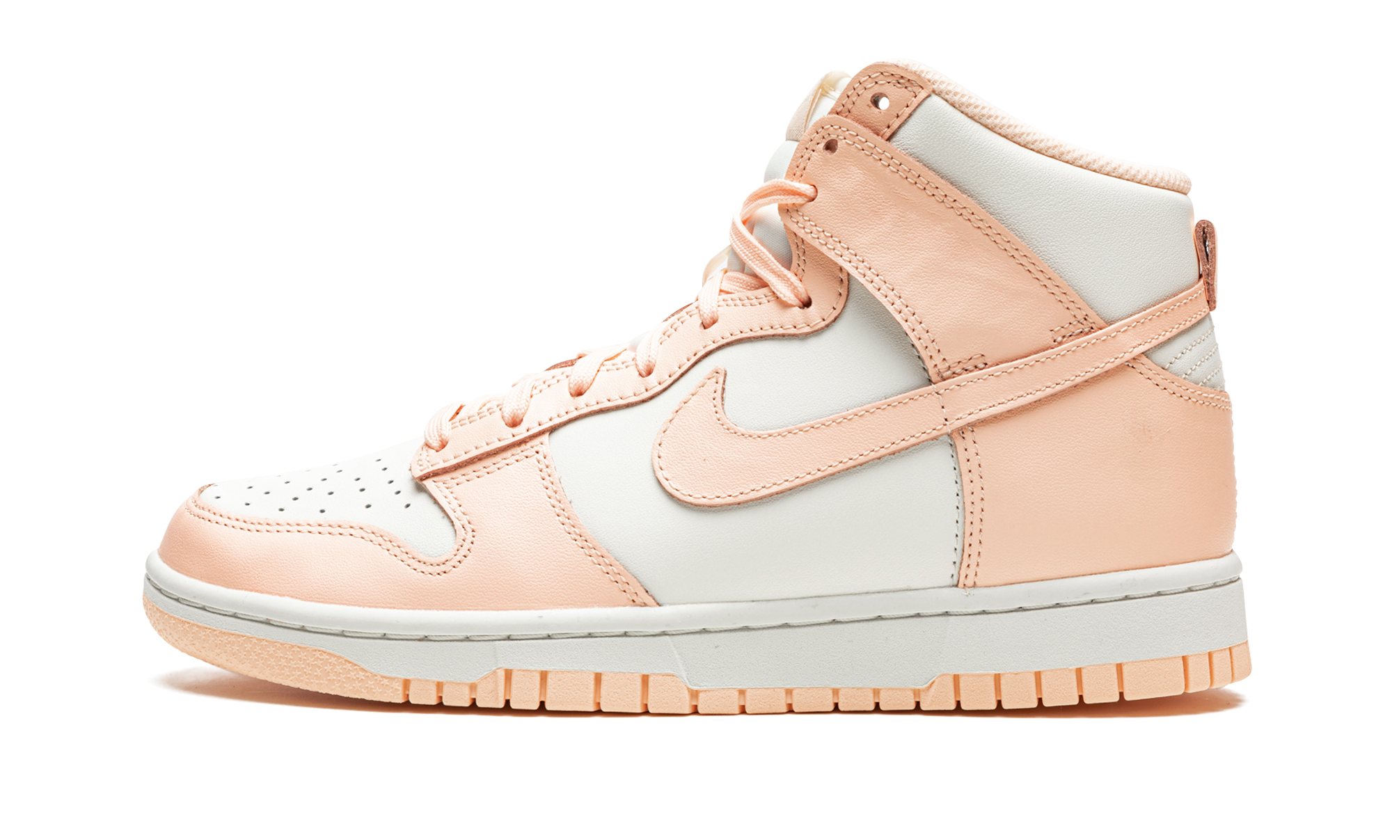 nike dunk high sail crimson tint women s+DD1869-104+diagnol right view 1