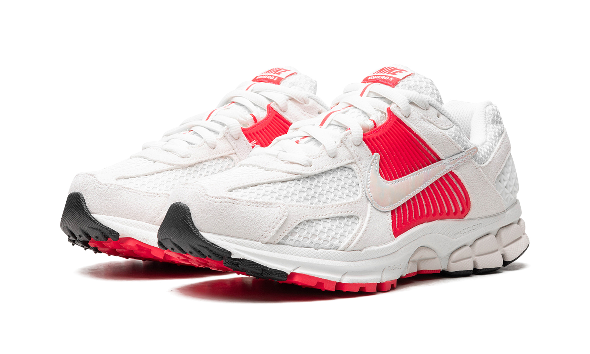 nike zoom vomero 5 siren red women s+HF5072-133+diagnol left view