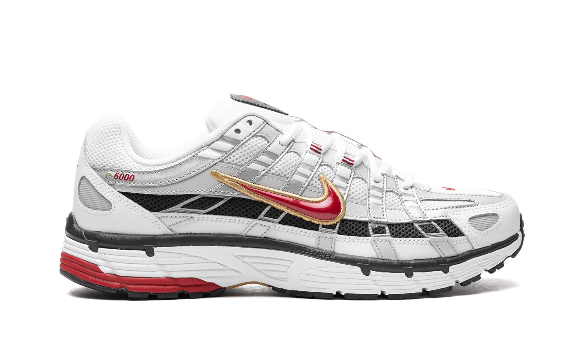 nike p 6000 platinum varsity red+CD6404-102+right view
