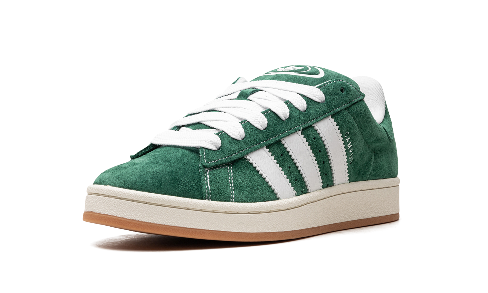 adidas campus 00s dark green cloud white+H03472+left diagnol single view