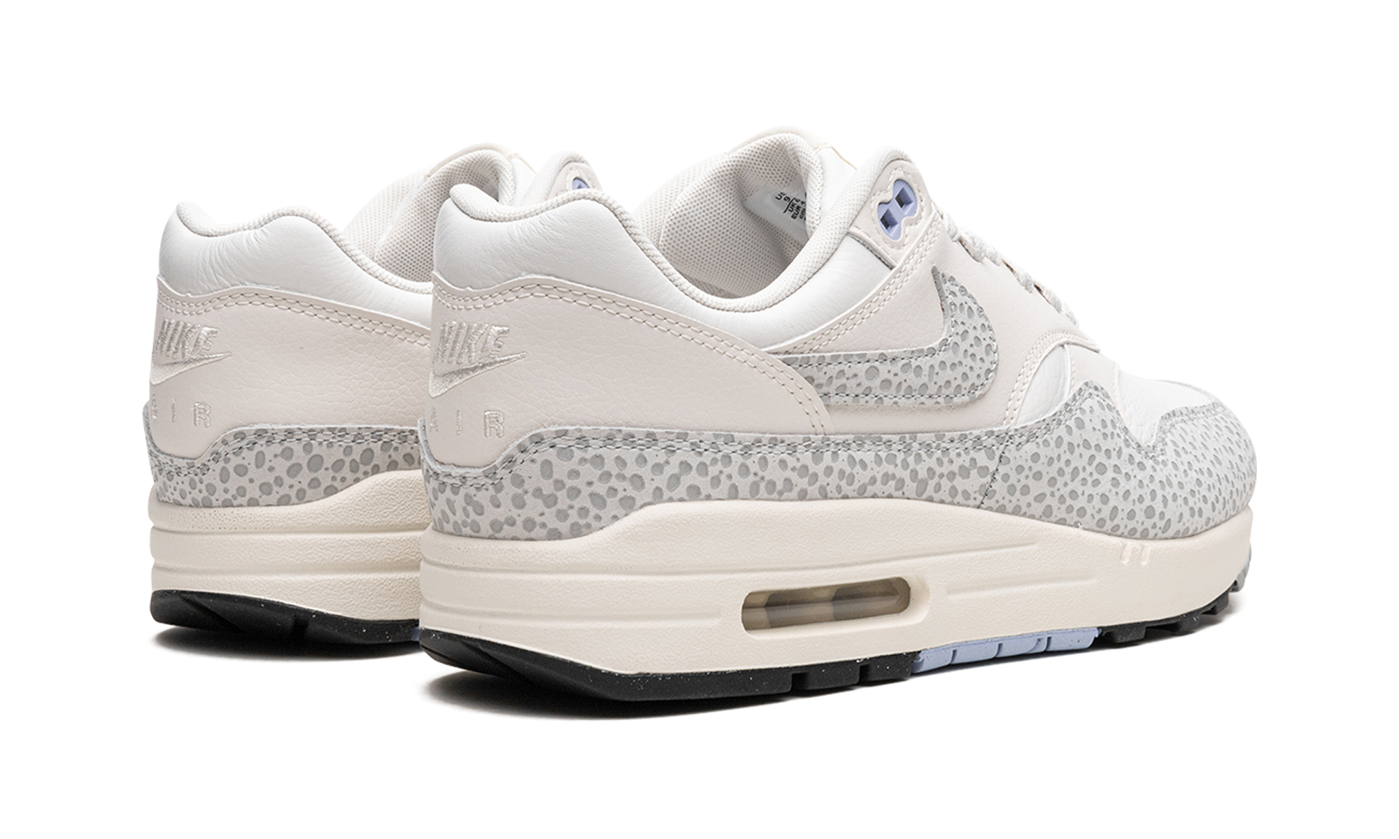 nike air max 1 87 safari summit white phantom women s+FB5059-100+diagnol right behind view