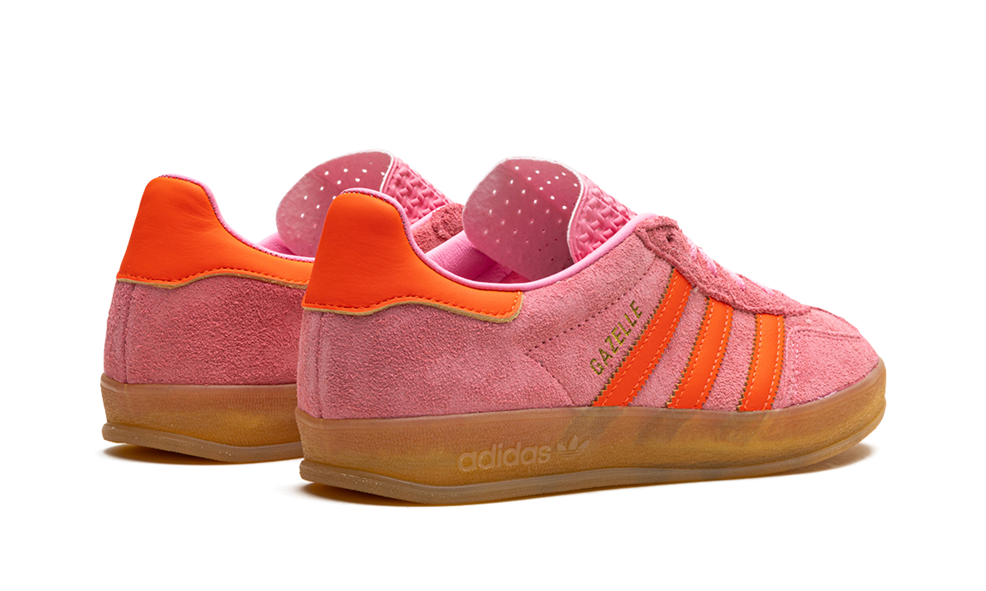 adidas gazelle indoor beam pink women s+IE1058+diagnol right behind view