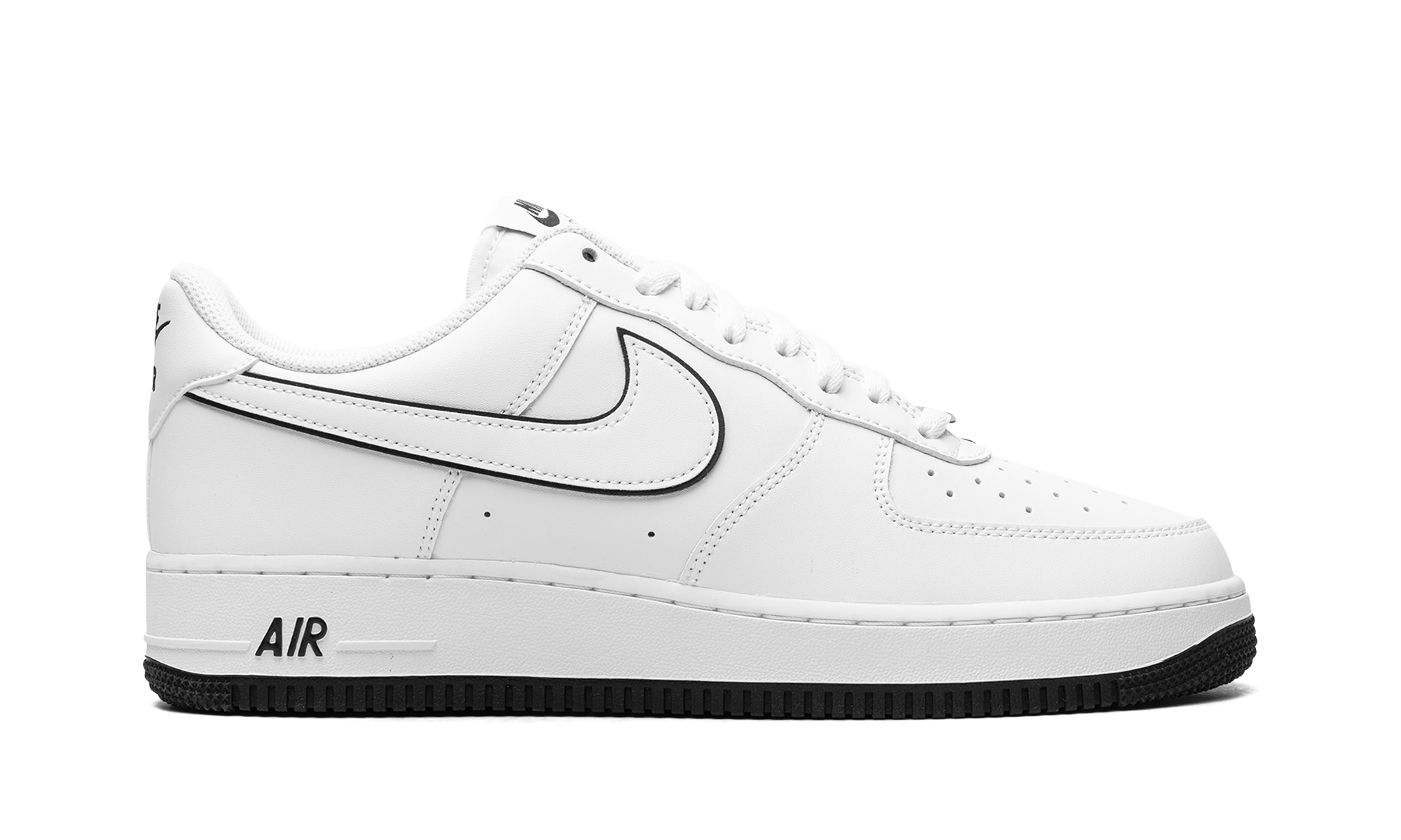 nike air force 1 07 low white black outline swoosh+DV0788-103+right view