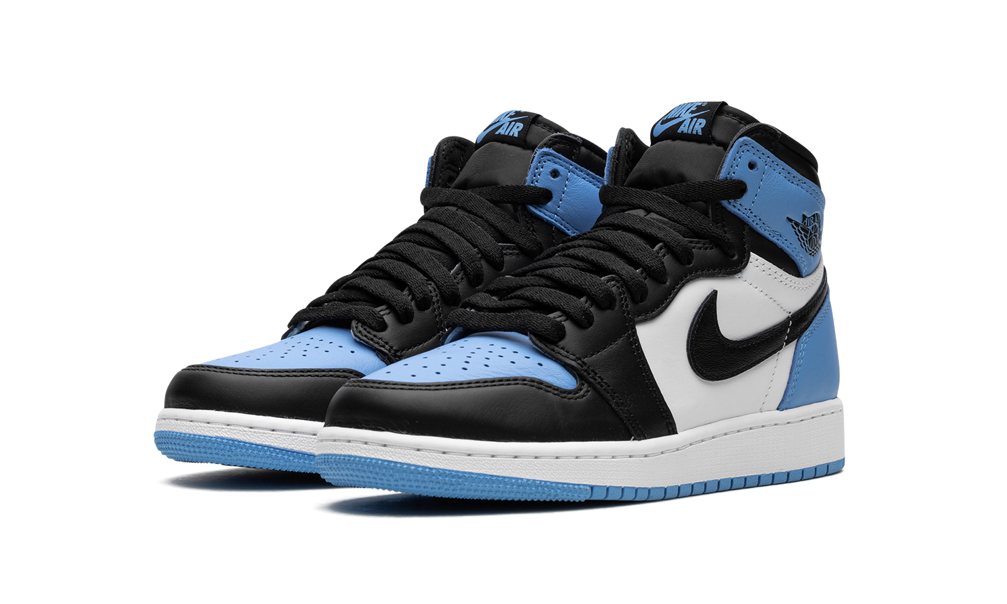 jordan 1 retro high og unc toe gs+FD1437-400+diagnol left view