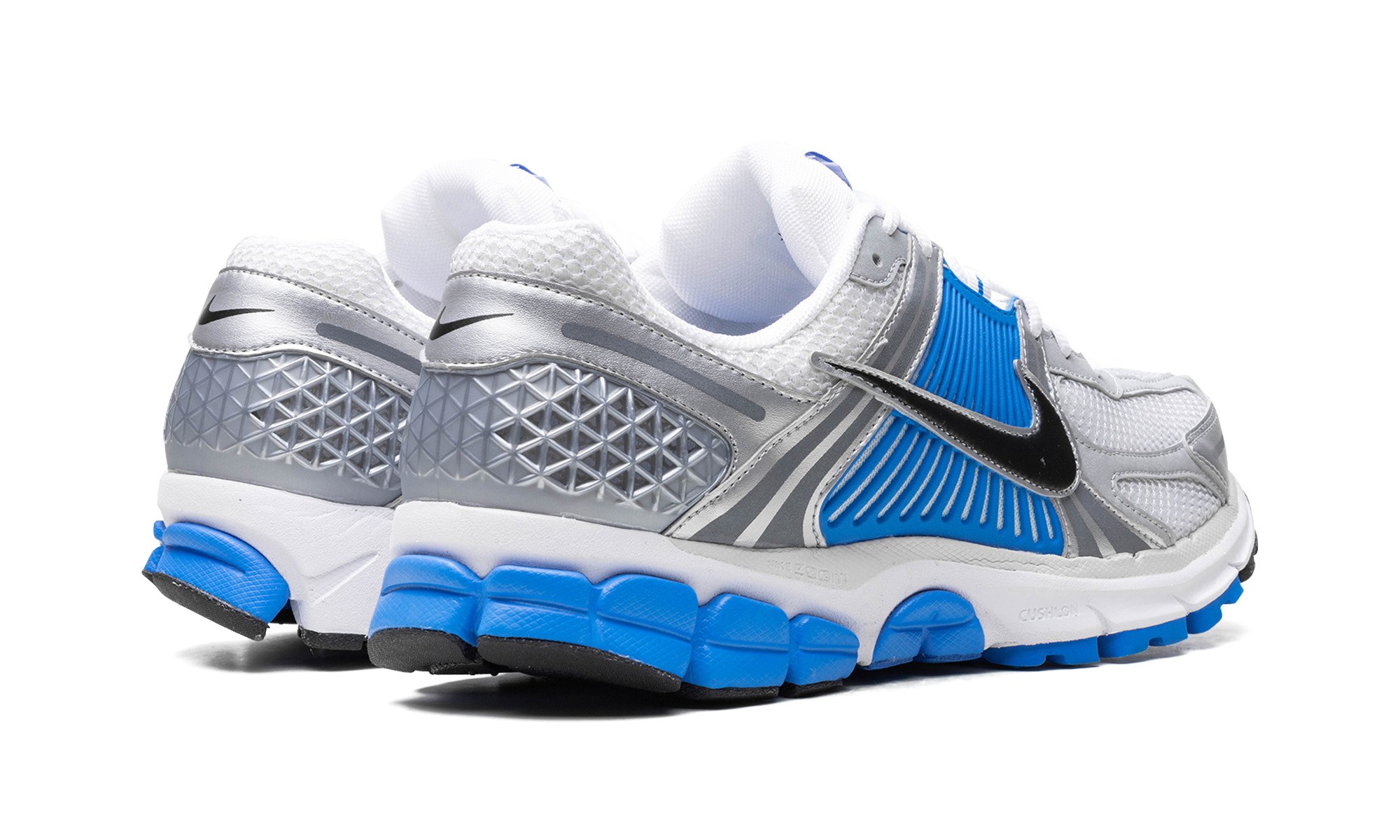 nike zoom vomero 5 photo blue+FJ4151-100+diagnol right behind view