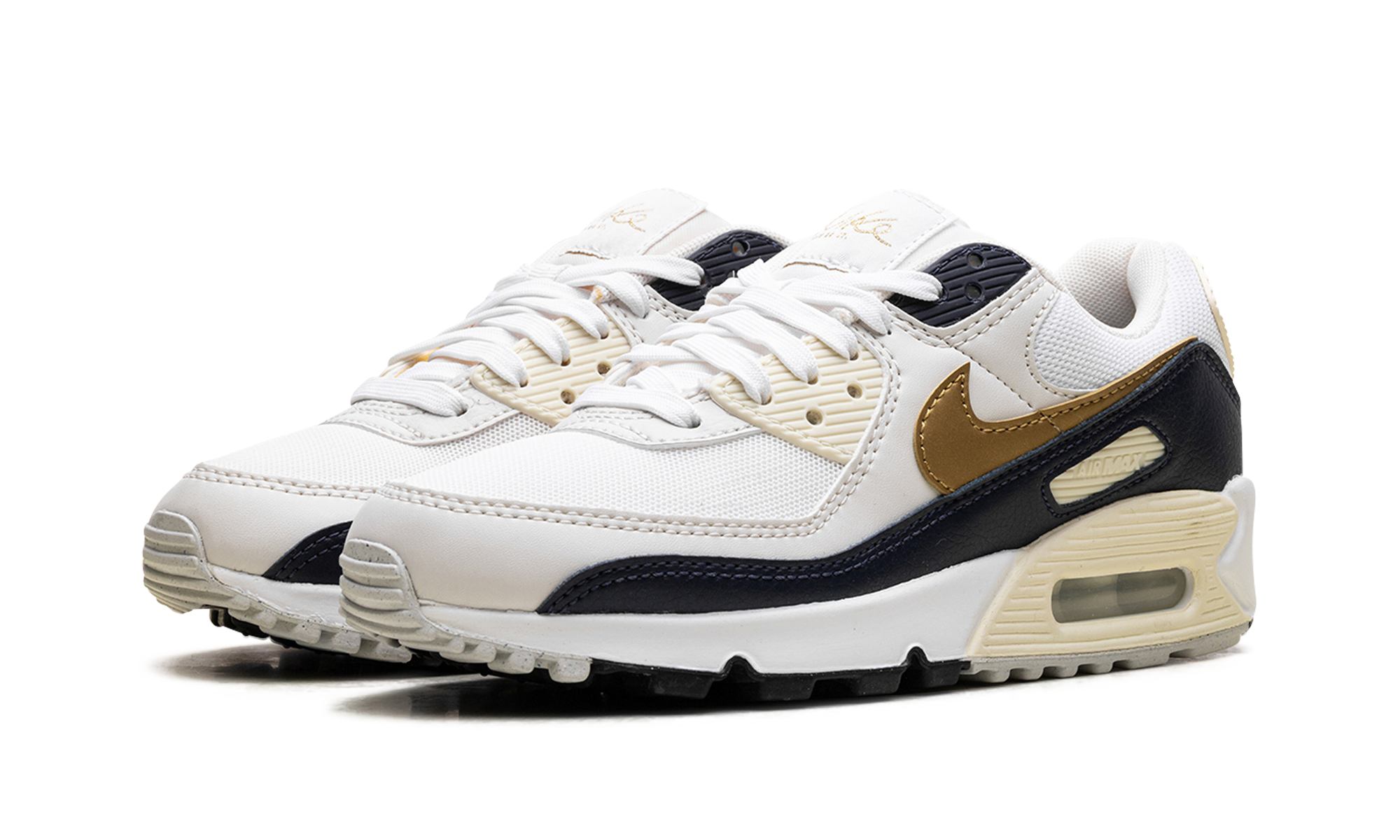 nike air max 90 olympic 2024 women s+HF3444-100+diagnol left view