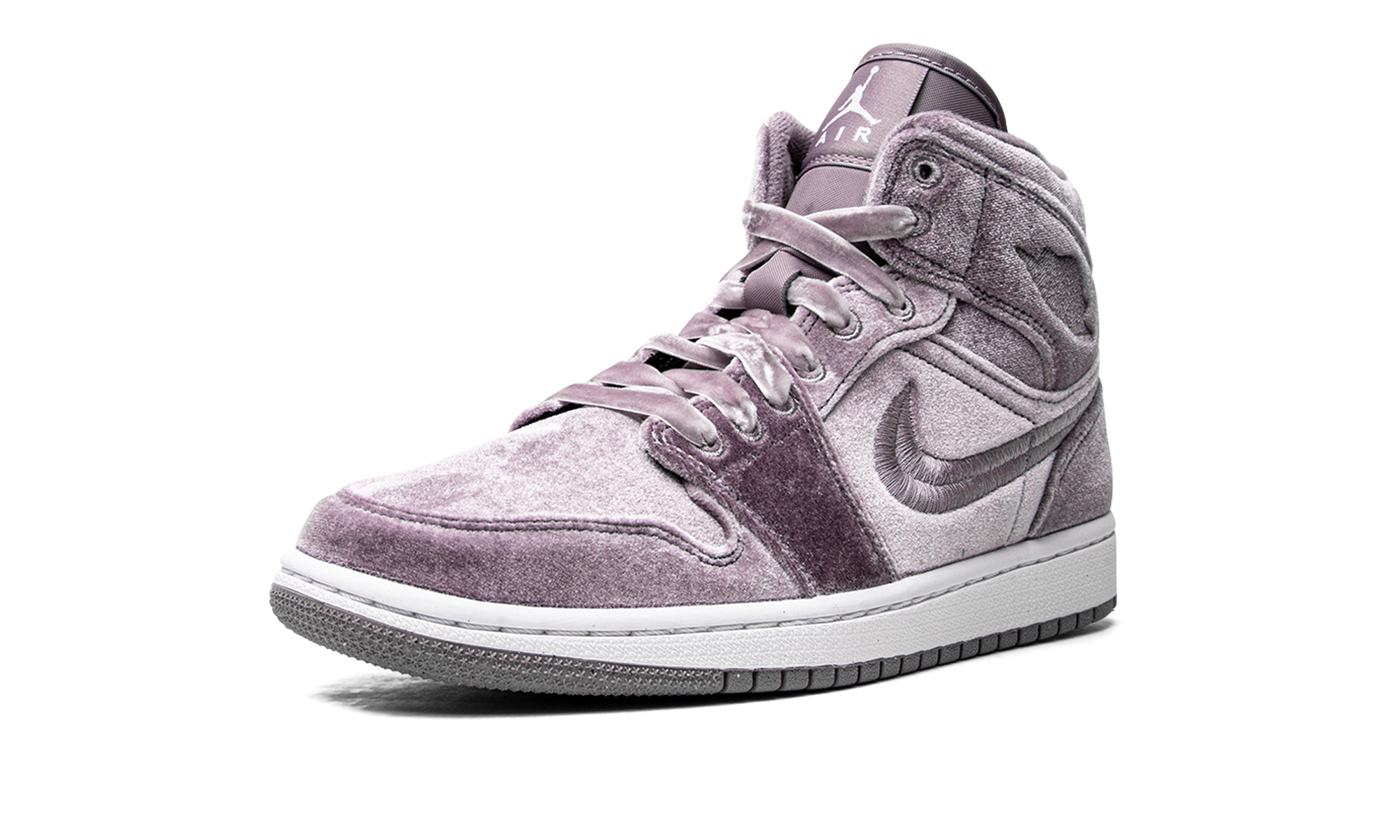 air jordan 1 mid se purple velvet women s+DQ8397-500+left diagnol single view