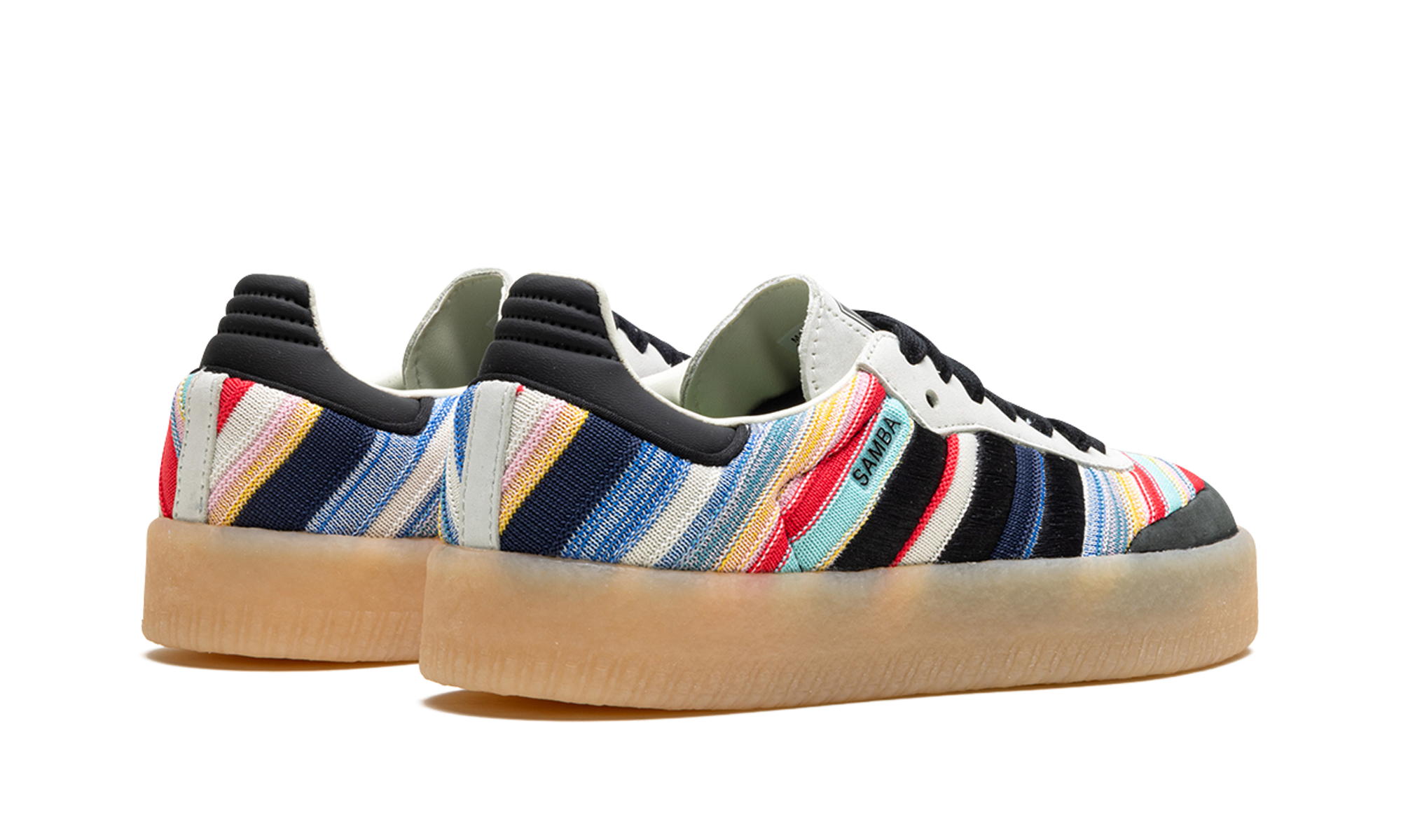 adidas sambae kseniaschnaider black women s+ID0444+diagnol right behind view