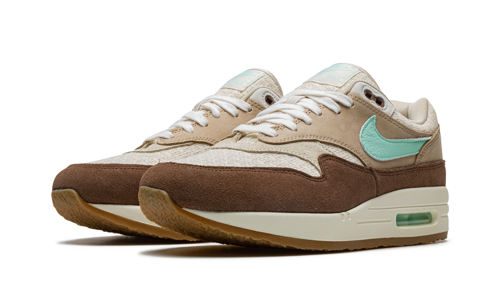 nike air max 1 crepe brown 2022+FD5088-200+diagnol left view