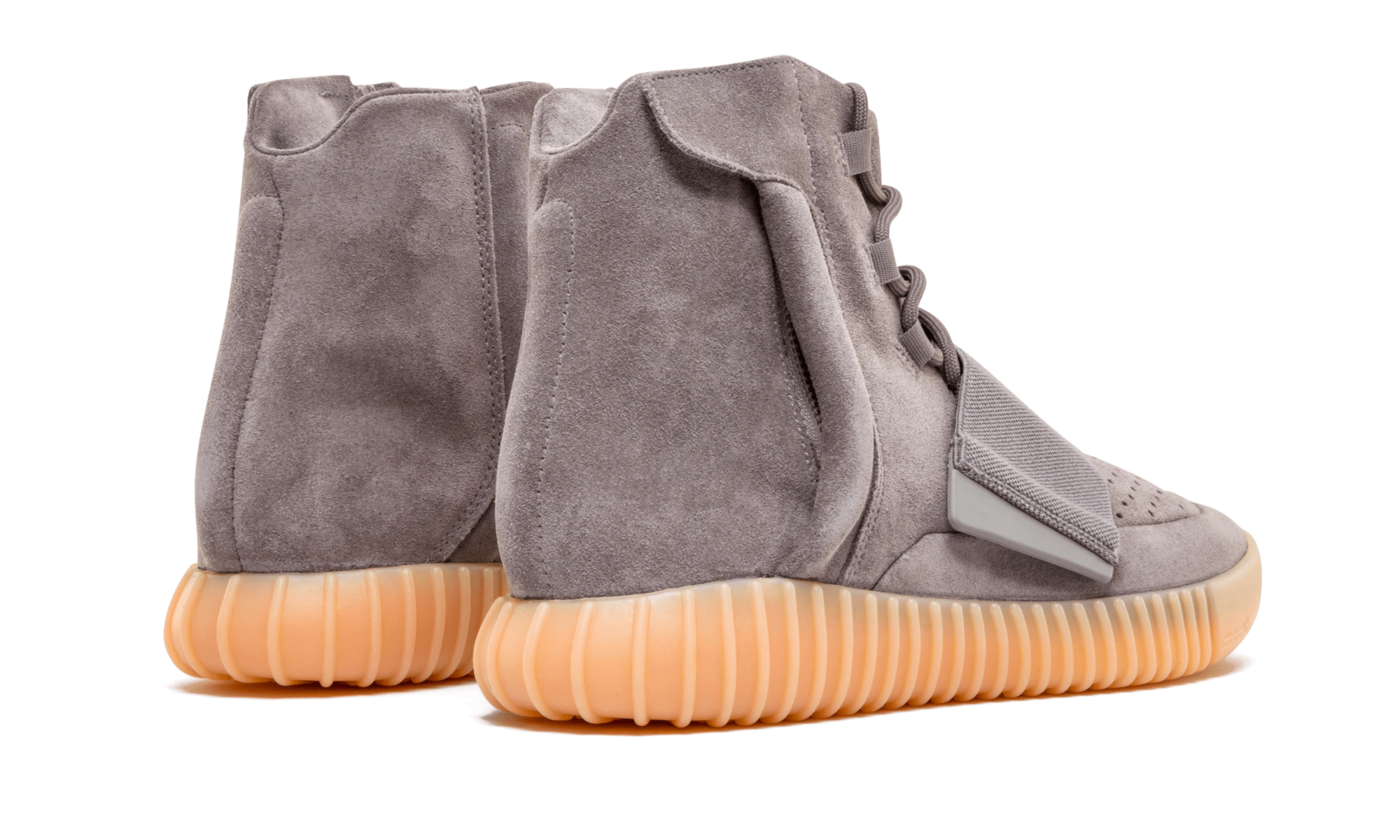 adidas yeezy boost 750 light grey glow in the dark+BB1840+diagnol right behind view