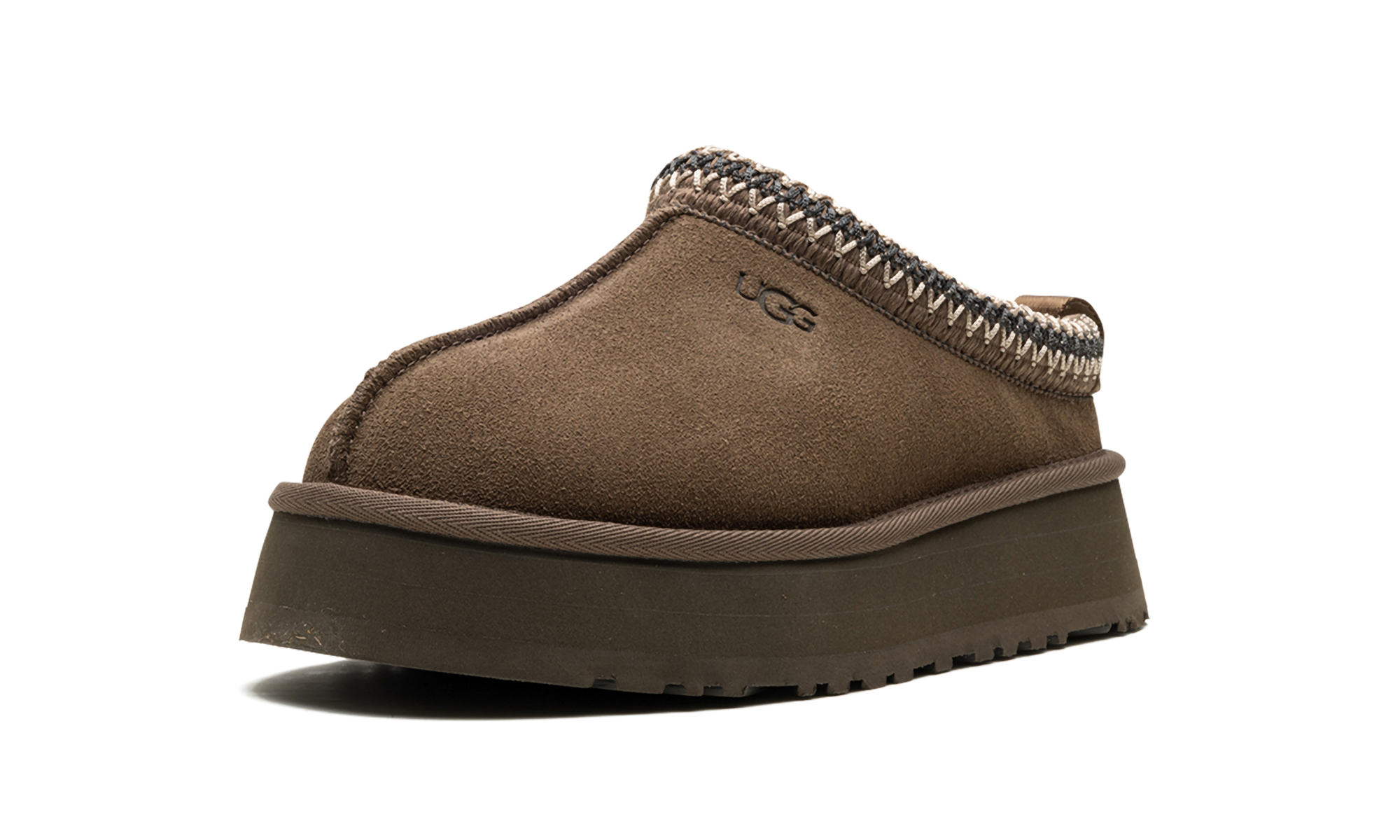ugg tazz slipper hickory women s+1122553-HCK+left diagnol single view