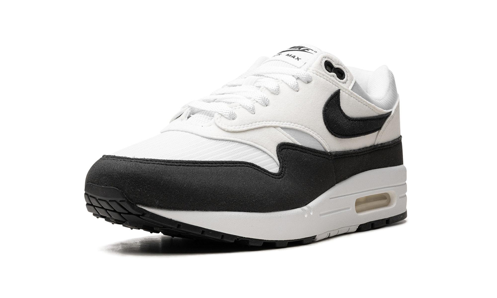 nike air max 1 white black neutral grey women s+DZ2628-102+left diagnol single view