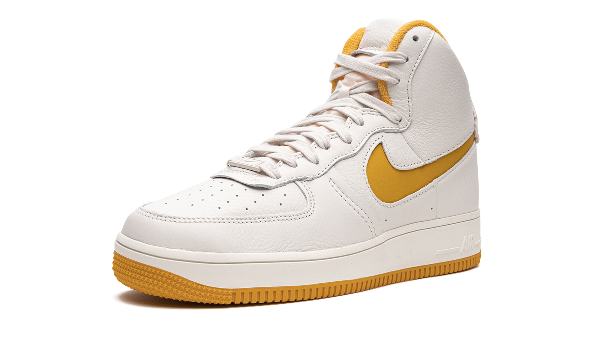 nike air force 1 high sculpt phantom yellow ochre women s+DC3590-001+left diagnol single view
