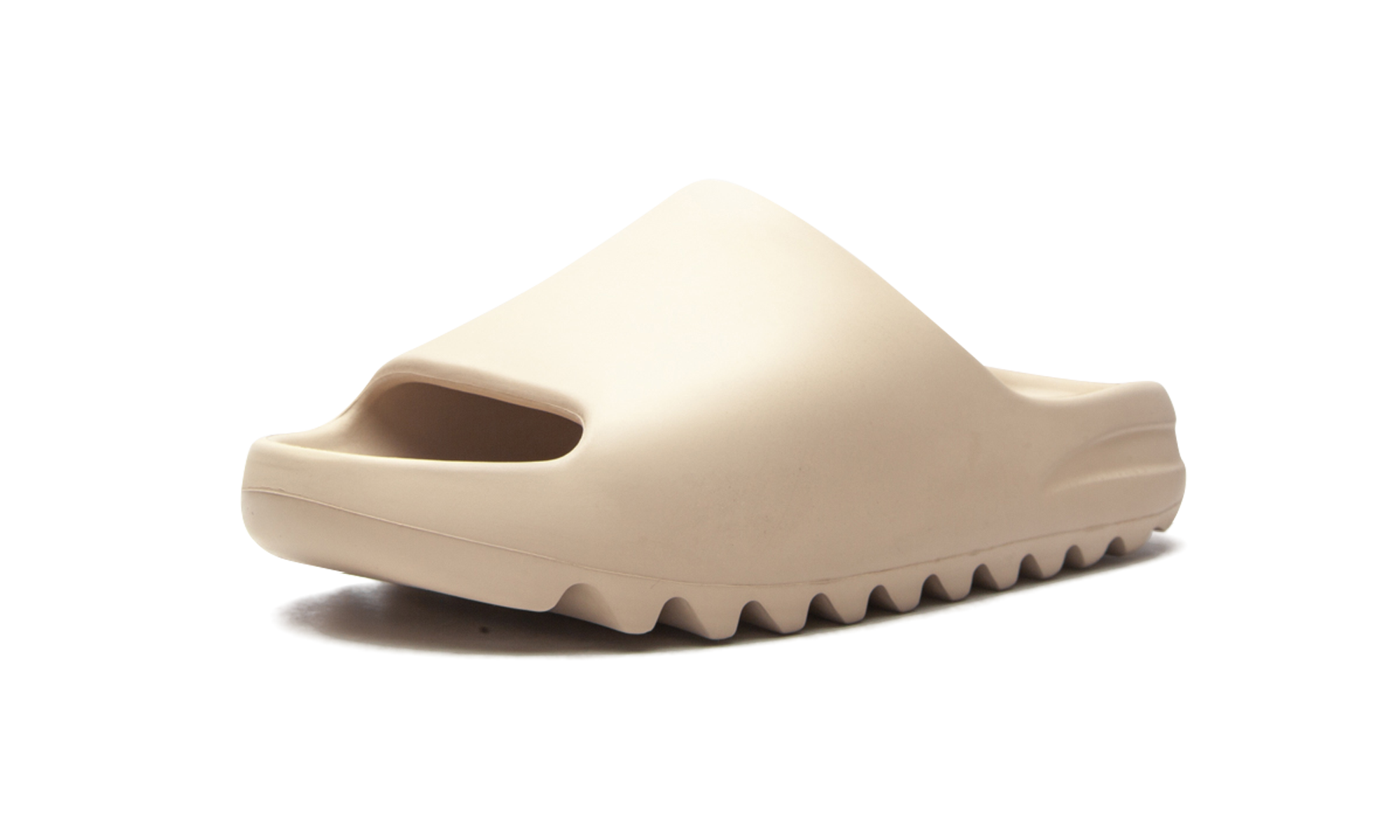 adidas yeezy slide pure restock pair+GW1934+left diagnol single view