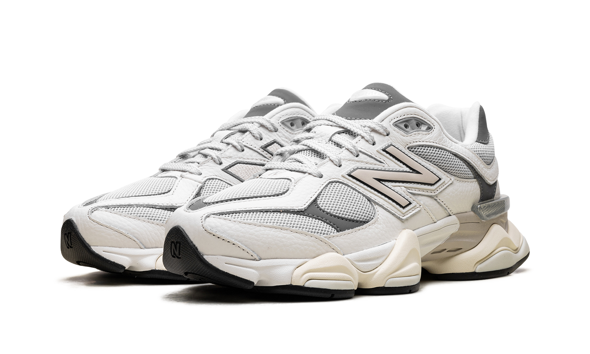 new balance 9060 sea salt castlerock+U9060AGA+diagnol left view