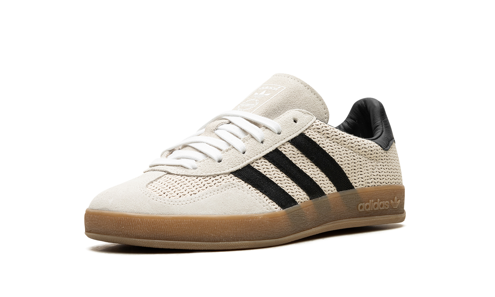 adidas gazelle indoor aluminum core black+IH4769+left diagnol single view
