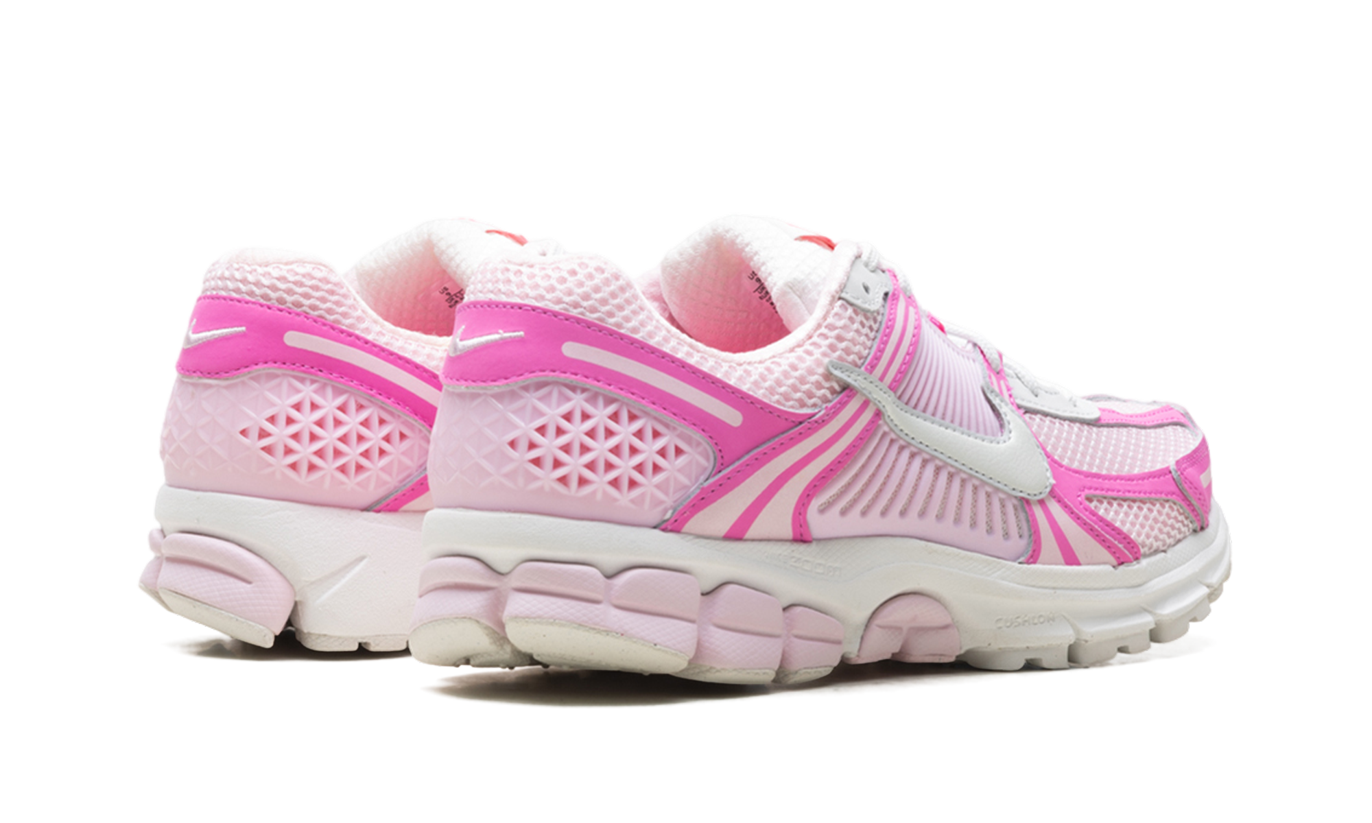 nike zoom vomero 5 hyper pink women s+IM2404-645+diagnol right behind view