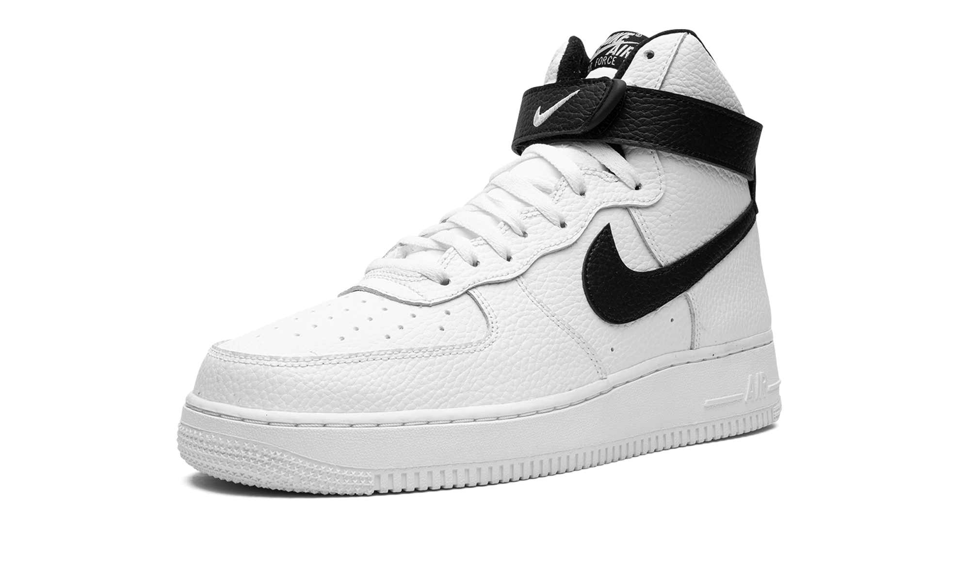 nike air force 1 high 07 white black+CT2303-100+left diagnol single view