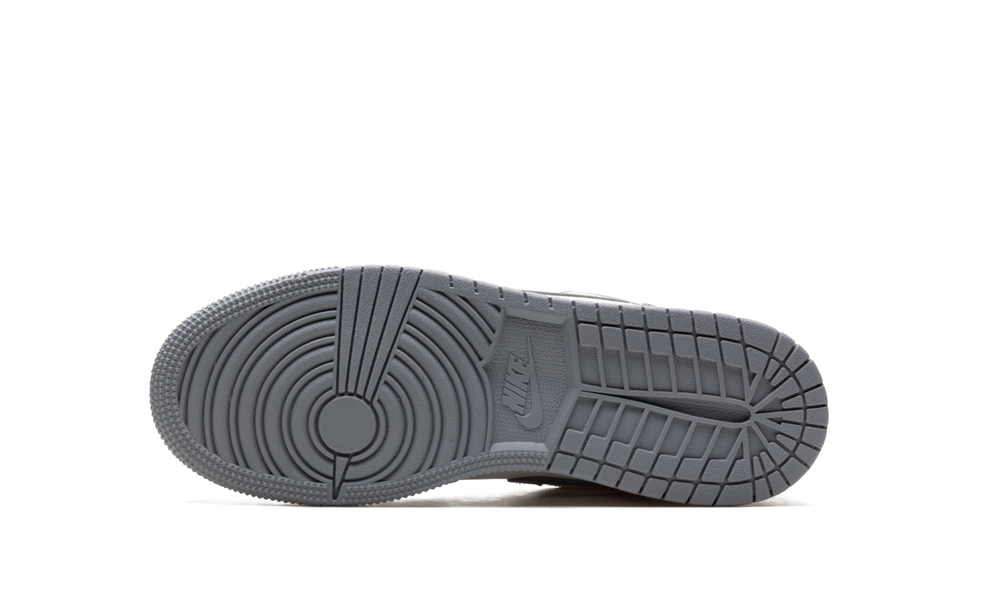air jordan 1 low vintage grey gs+553560-053+bottom view