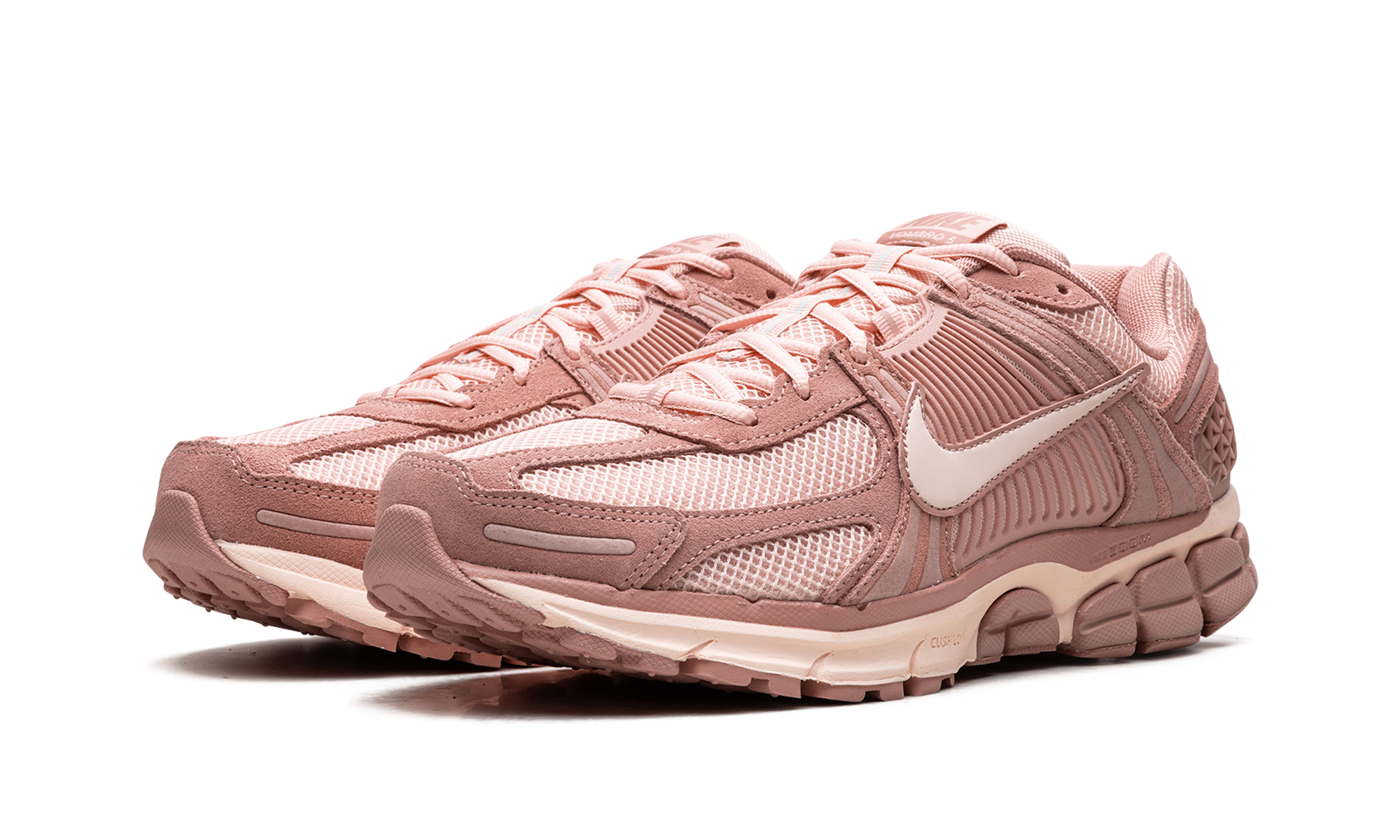 nike zoom vomero 5 red stardust+HF1553-600+diagnol left view