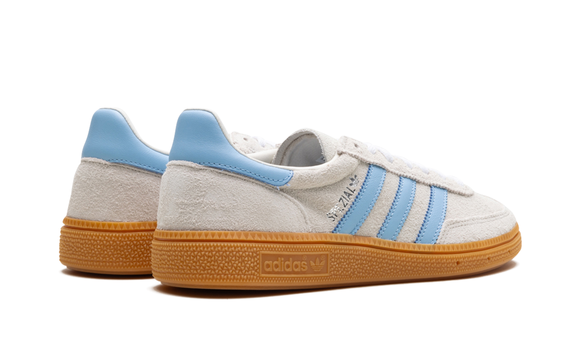 adidas handball spezial alumina clear sky women s+JS0241+diagnol right behind view