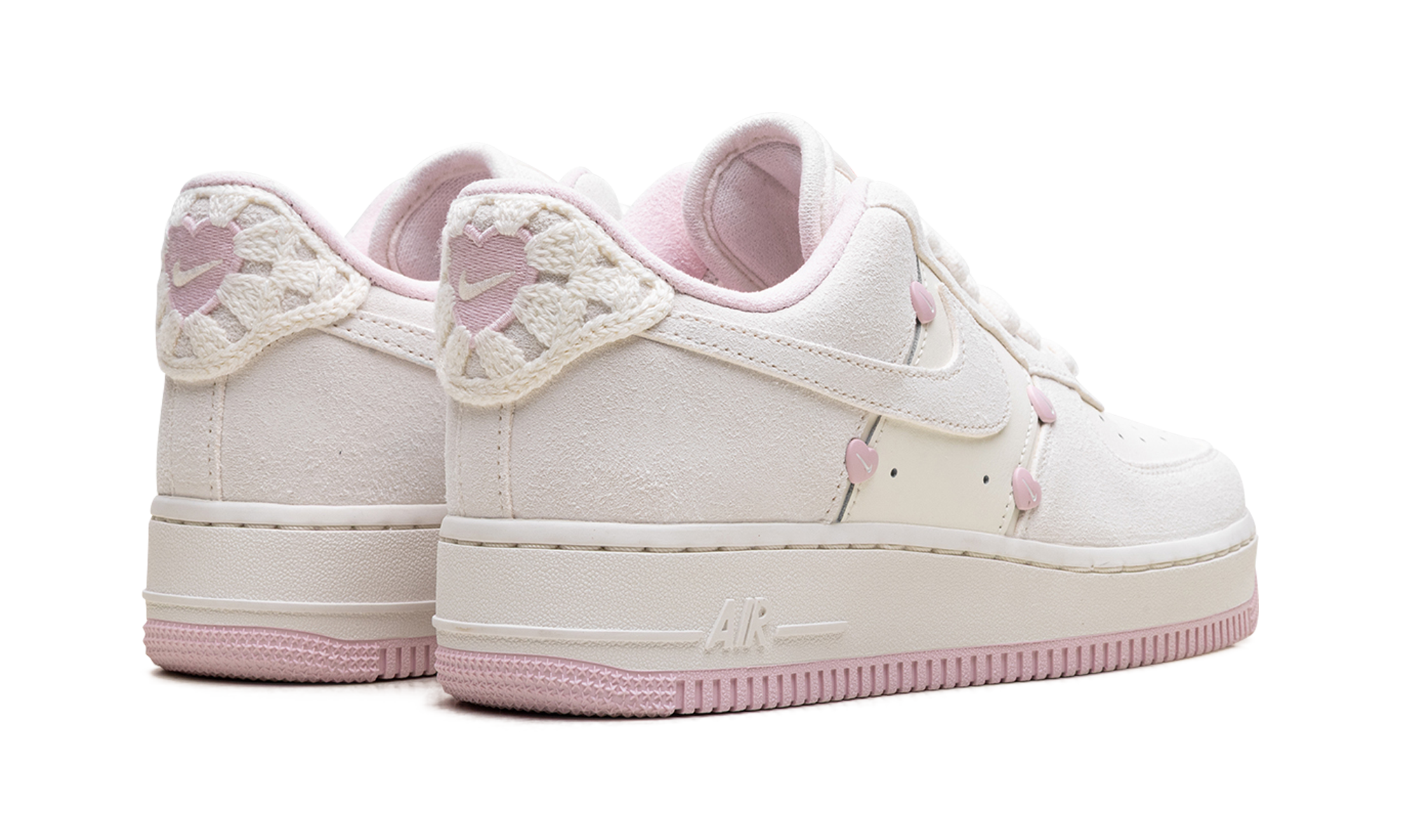 nike air force 1 low valentine s day 2025 women s+HV5992-111+diagnol right behind view
