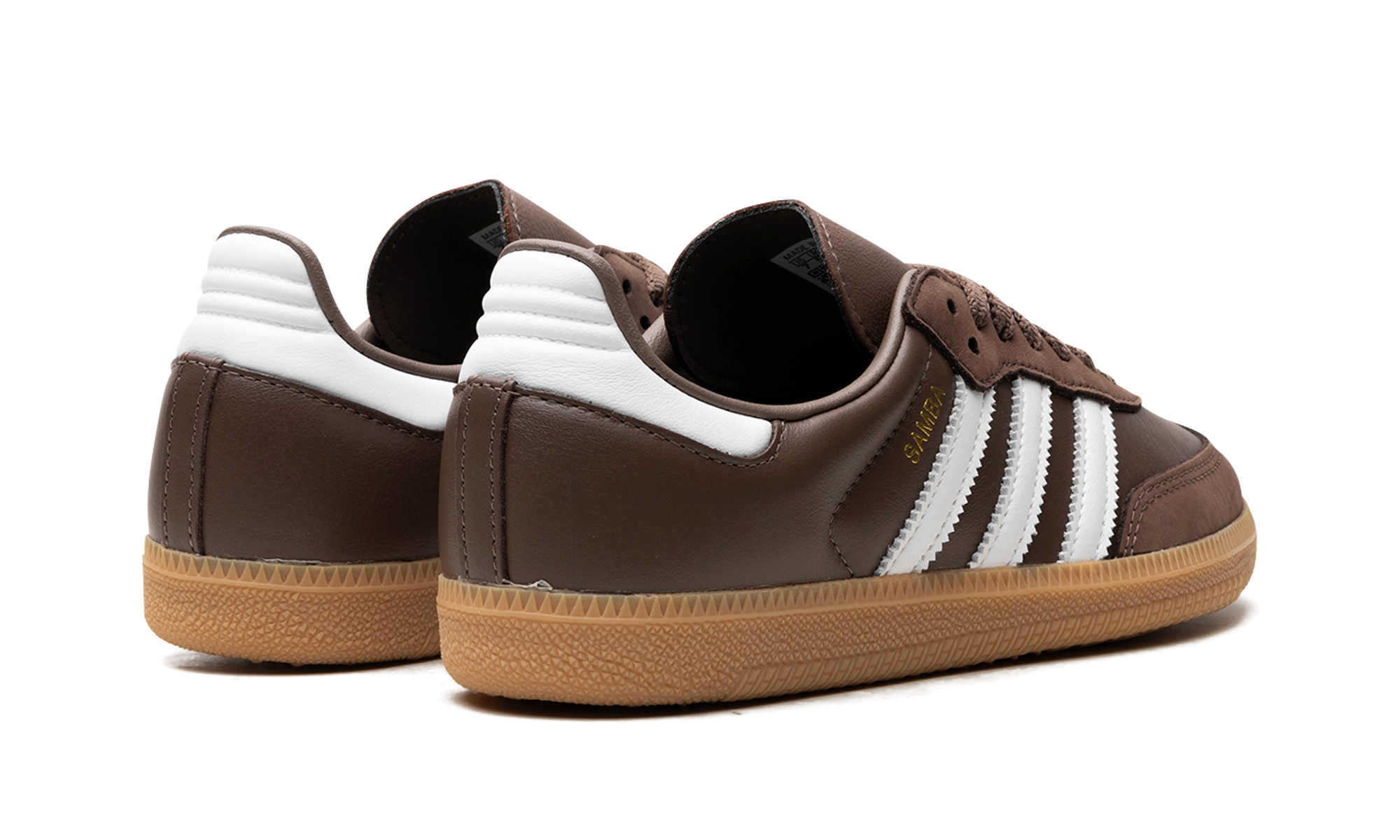 adidas samba og earth strata gum women s+IE6522+diagnol right behind view