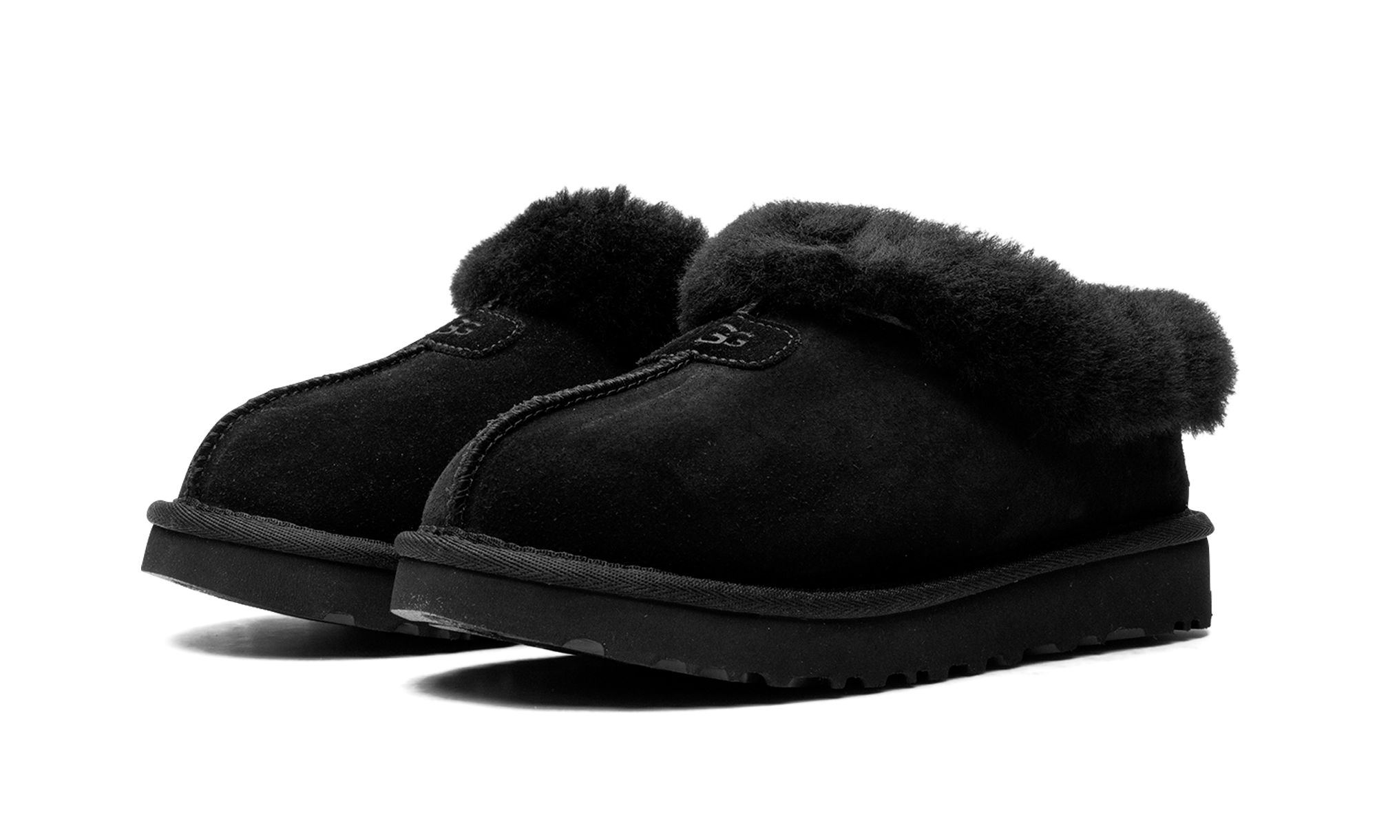 ugg tazzette slipper black women s+1134810-BLK+diagnol left view