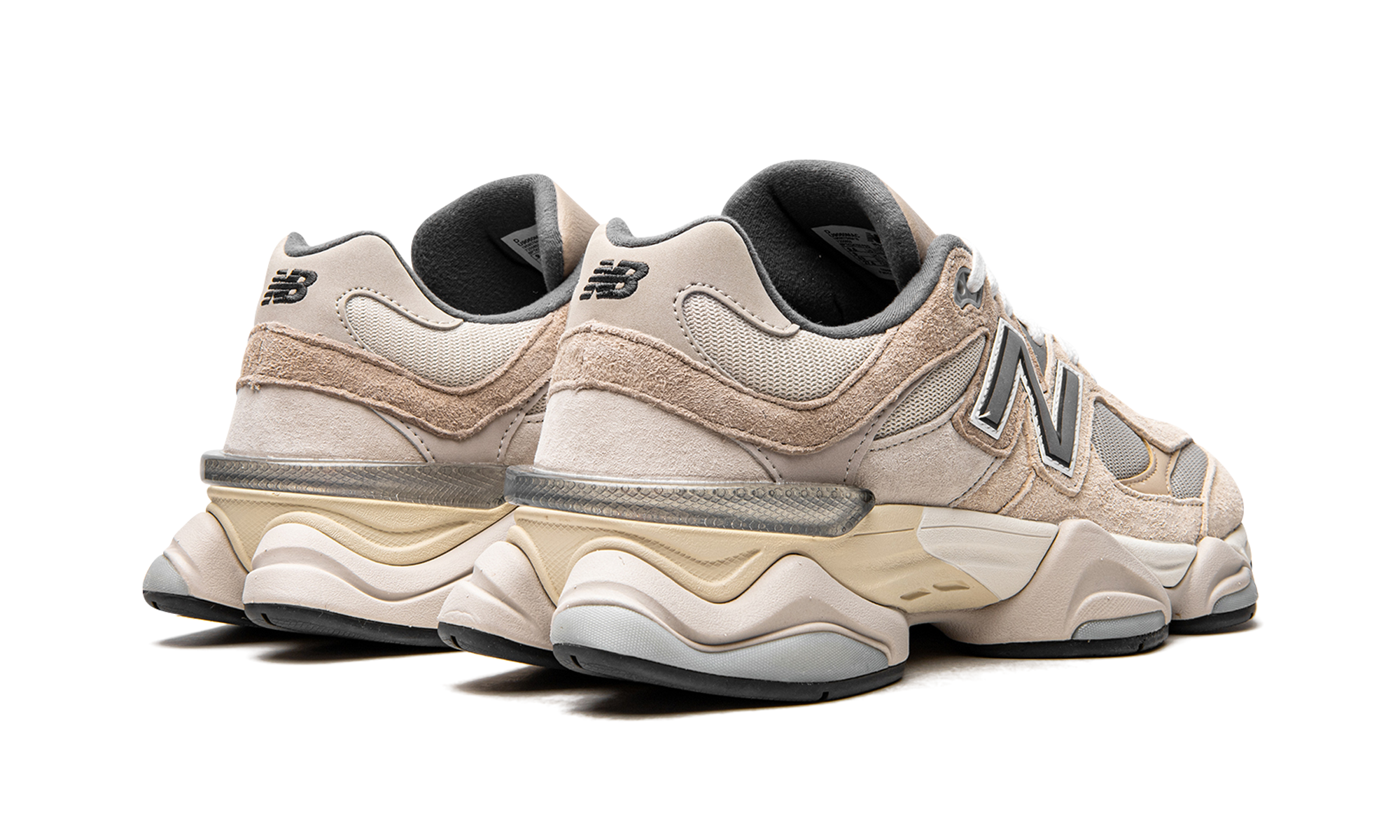 new balance 9060 sea salt+U9060MAC+diagnol right behind view