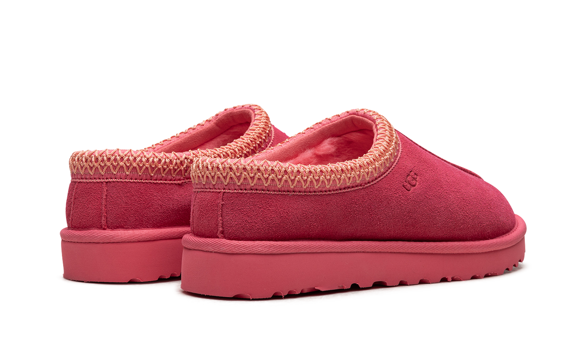 ugg tasman slipper pink glow women s+5955-PGW+diagnol right behind view