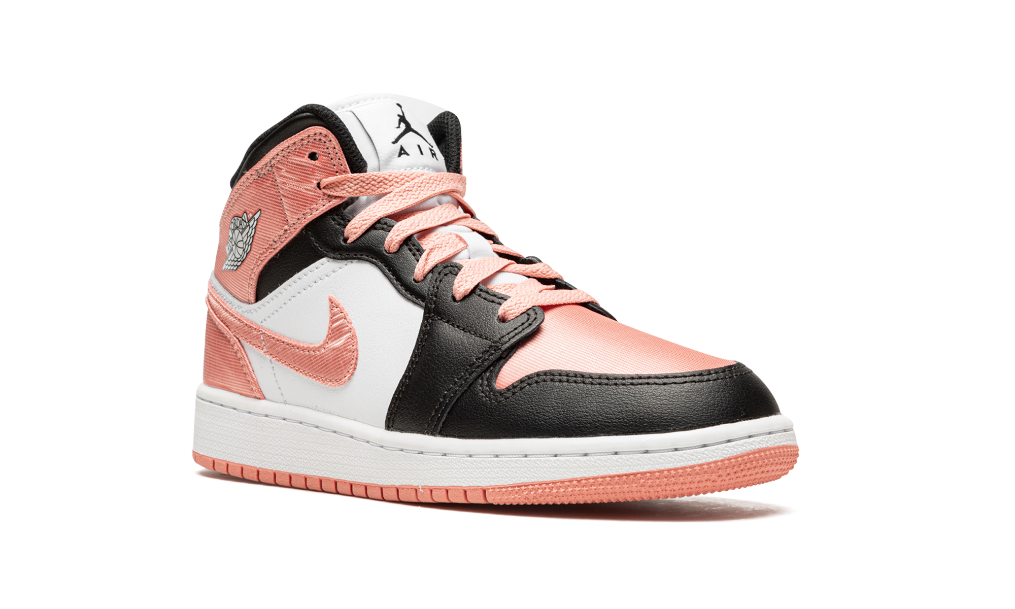 jordan 1 mid light madder root gs+DM9077-108+diagnol right view