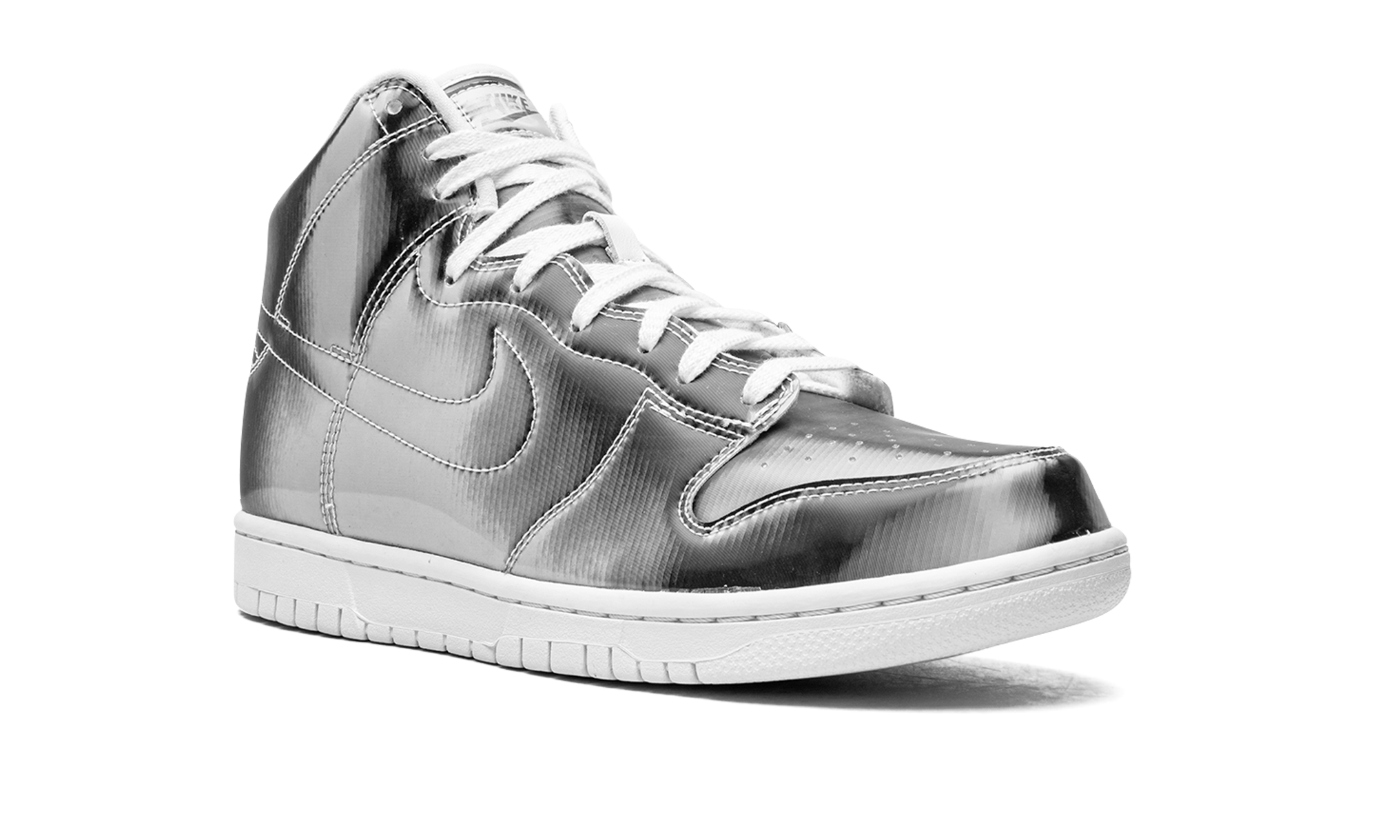 nike dunk high clot metallic silver+DH4444-900+diagnol right view